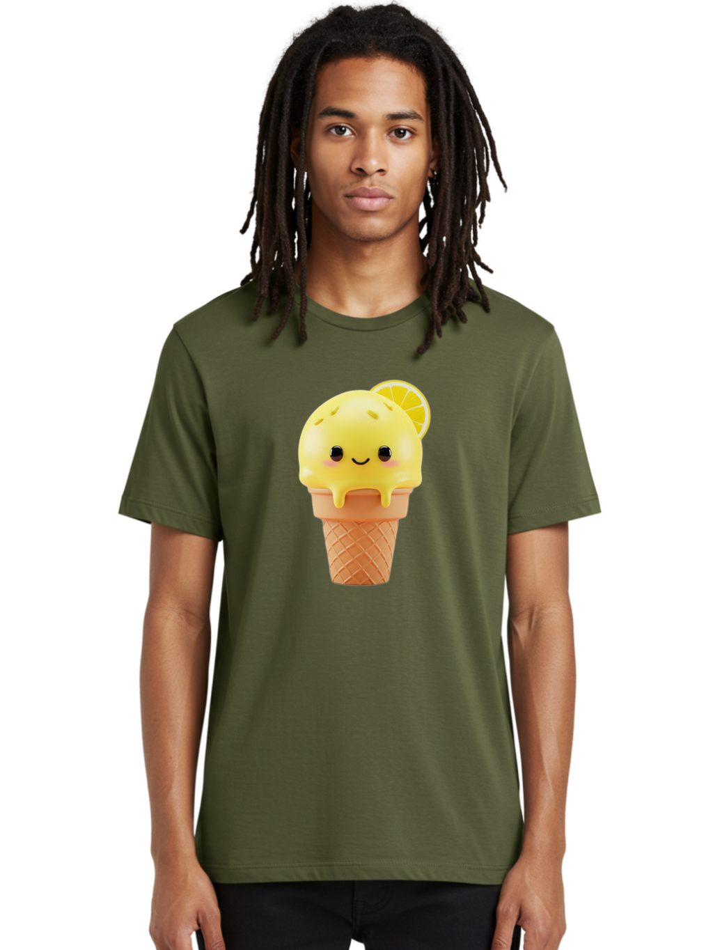 Lemon-Ice-Cream-Cone Men'S Graphic Tee, 100% Cotton, Comfortable Casual Summer Wear, Machine Washable, Vintage Camera, Old Camera, Antique Camera, Black Camera, Classic Photography, Photography Equipment, Nostalgic Device, Film Camera, Baj564