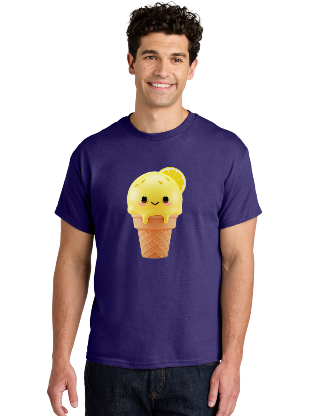 Lemon-Ice-Cream-Cone Men'S Graphic Tee, 100% Cotton, Comfortable Casual Summer Wear, Machine Washable, Vintage Camera, Old Camera, Antique Camera, Black Camera, Classic Photography, Photography Equipment, Nostalgic Device, Film Camera, Baj564