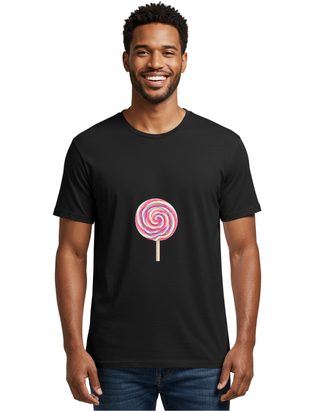 Lollipop Men'S Graphic Tee, 100% Cotton, Comfortable Casual Summer Wear, Machine Washable, Vintage Camera, Old Camera, Antique Camera, Black Camera, Classic Photography, Photography Equipment, Nostalgic Device, Film Camera, Camera Art Baj565