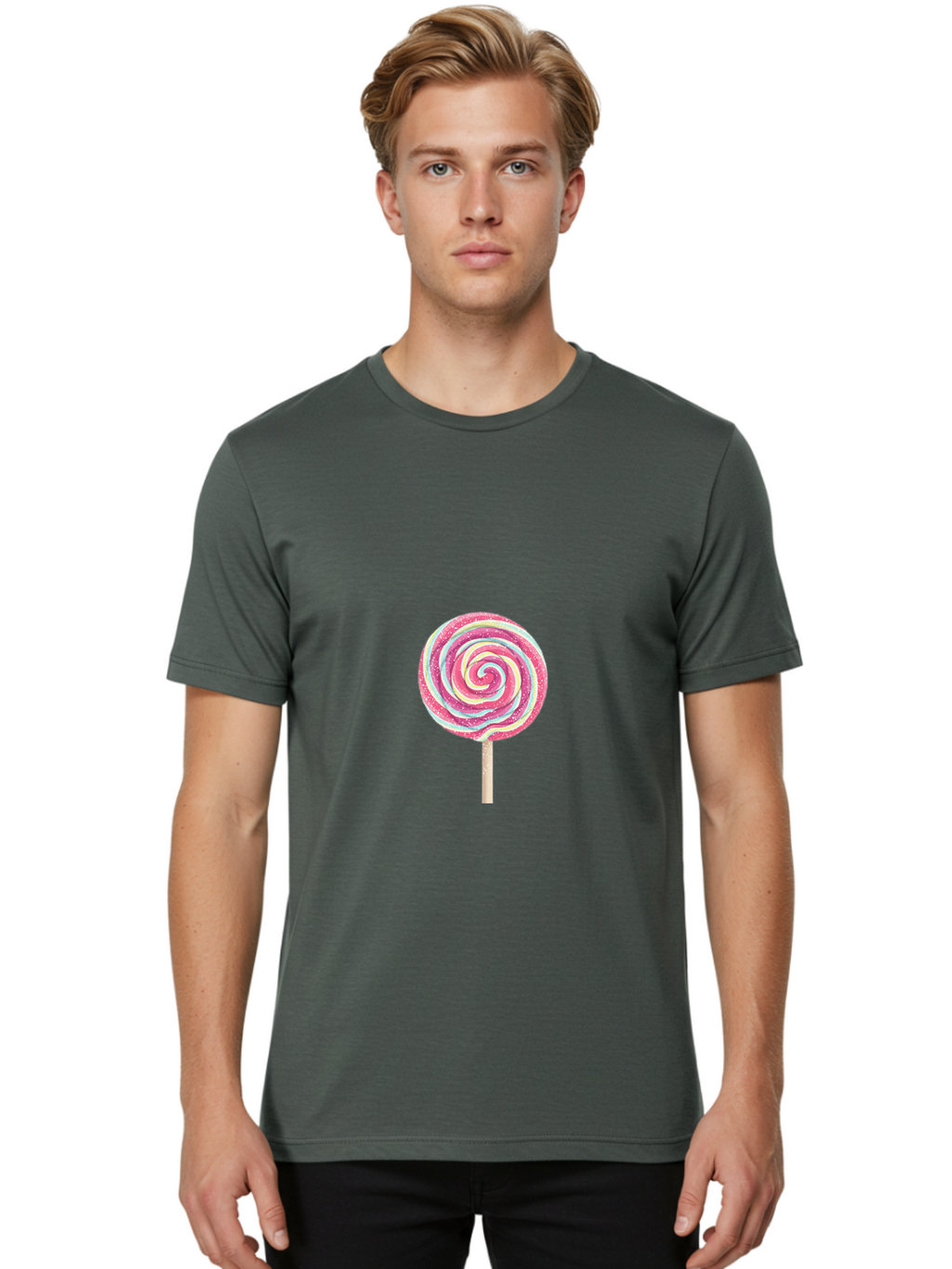 Lollipop Men'S Graphic Tee, 100% Cotton, Comfortable Casual Summer Wear, Machine Washable, Vintage Camera, Old Camera, Antique Camera, Black Camera, Classic Photography, Photography Equipment, Nostalgic Device, Film Camera, Camera Art Baj565