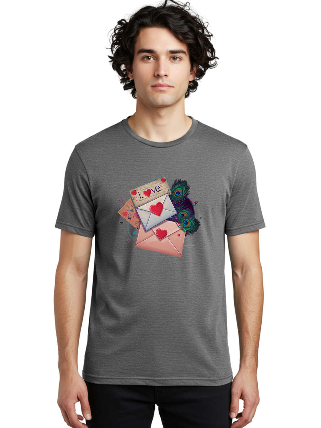 Love-Letters-1 Men'S Graphic Tee, 100% Cotton, Comfortable Casual Summer Wear, Machine Washable, Vintage Camera, Old Camera, Antique Camera, Black Camera, Classic Photography, Photography Equipment, Nostalgic Device, Film Camera, Camera Art Baj568