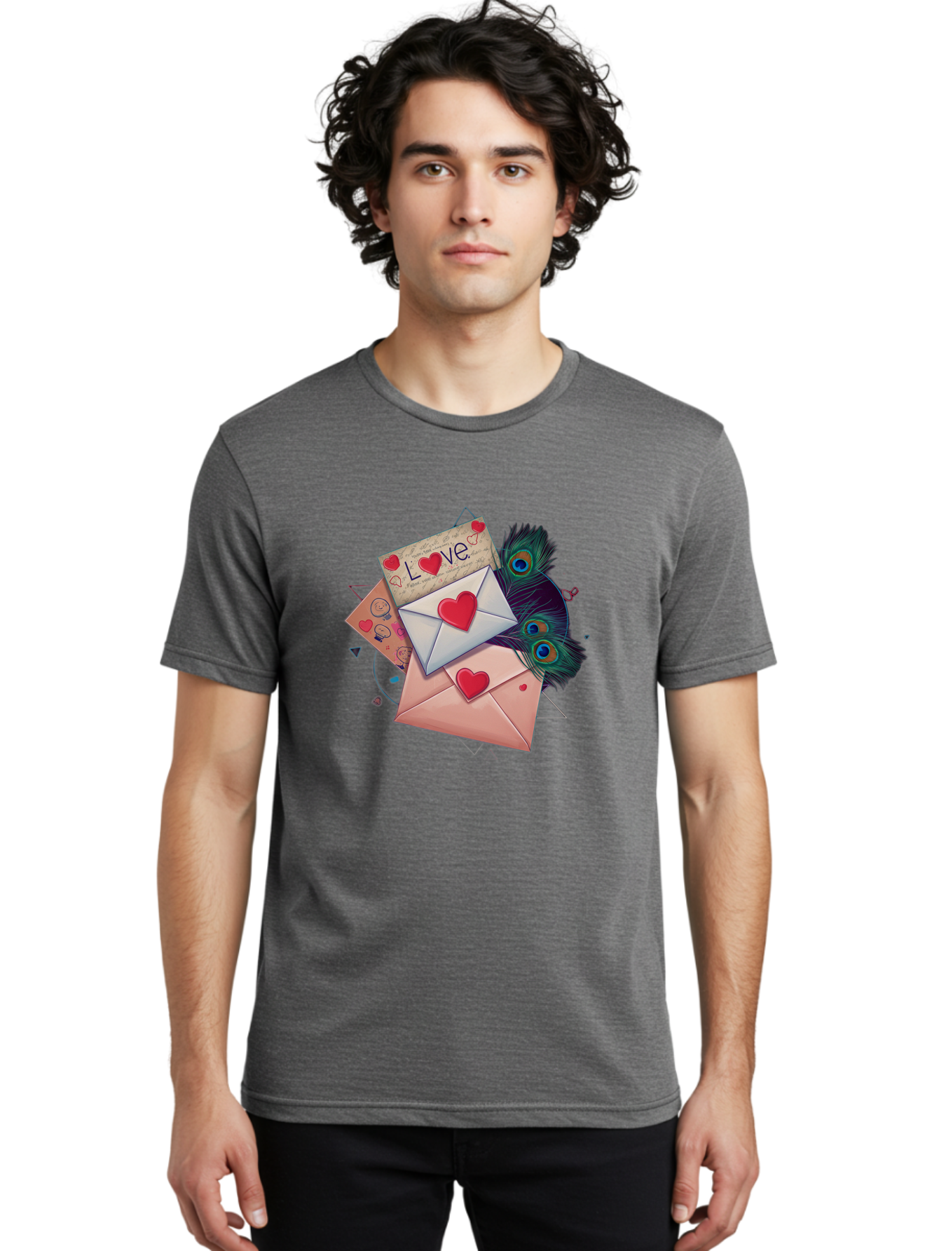 Love-Letters-1 Men'S Graphic Tee, 100% Cotton, Comfortable Casual Summer Wear, Machine Washable, Vintage Camera, Old Camera, Antique Camera, Black Camera, Classic Photography, Photography Equipment, Nostalgic Device, Film Camera, Camera Art Baj568