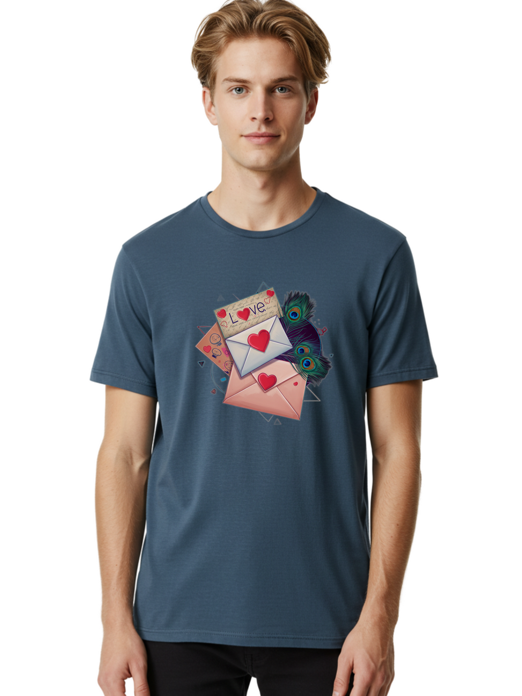 Love-Letters-1 Men'S Graphic Tee, 100% Cotton, Comfortable Casual Summer Wear, Machine Washable, Vintage Camera, Old Camera, Antique Camera, Black Camera, Classic Photography, Photography Equipment, Nostalgic Device, Film Camera, Camera Art Baj568