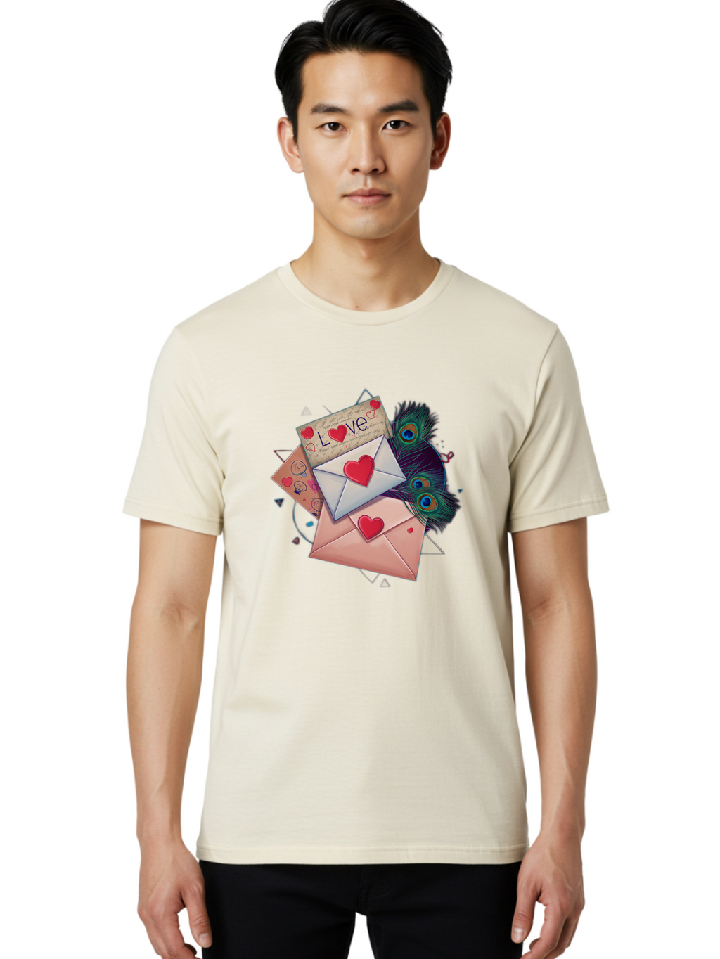 Love-Letters-1 Men'S Graphic Tee, 100% Cotton, Comfortable Casual Summer Wear, Machine Washable, Vintage Camera, Old Camera, Antique Camera, Black Camera, Classic Photography, Photography Equipment, Nostalgic Device, Film Camera, Camera Art Baj568