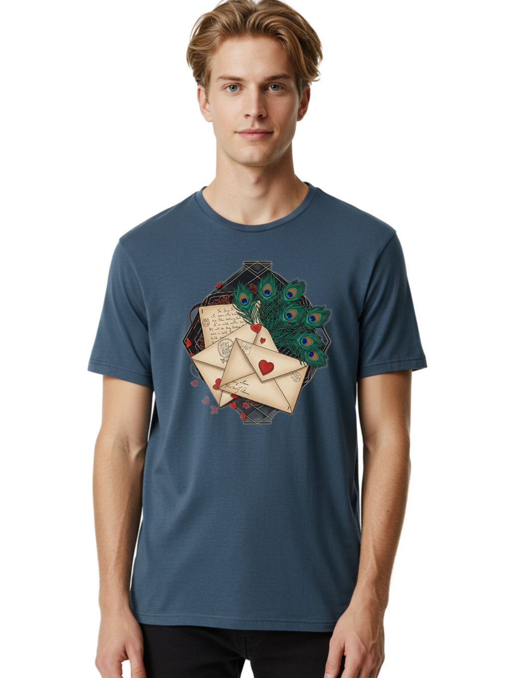 Love-Letters-2 Men'S Graphic Tee, 100% Cotton, Comfortable Casual Summer Wear, Machine Washable, Vintage Camera, Old Camera, Antique Camera, Black Camera, Classic Photography, Photography Equipment, Nostalgic Device, Film Camera, Camera Art Baj569