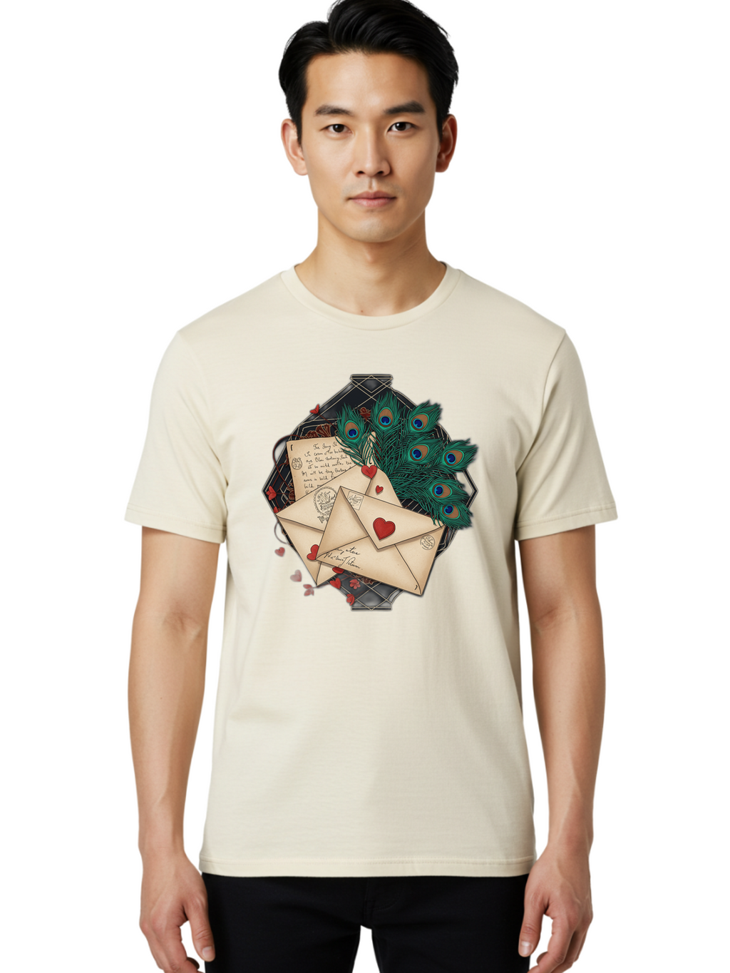 Love-Letters-2 Men'S Graphic Tee, 100% Cotton, Comfortable Casual Summer Wear, Machine Washable, Vintage Camera, Old Camera, Antique Camera, Black Camera, Classic Photography, Photography Equipment, Nostalgic Device, Film Camera, Camera Art Baj569
