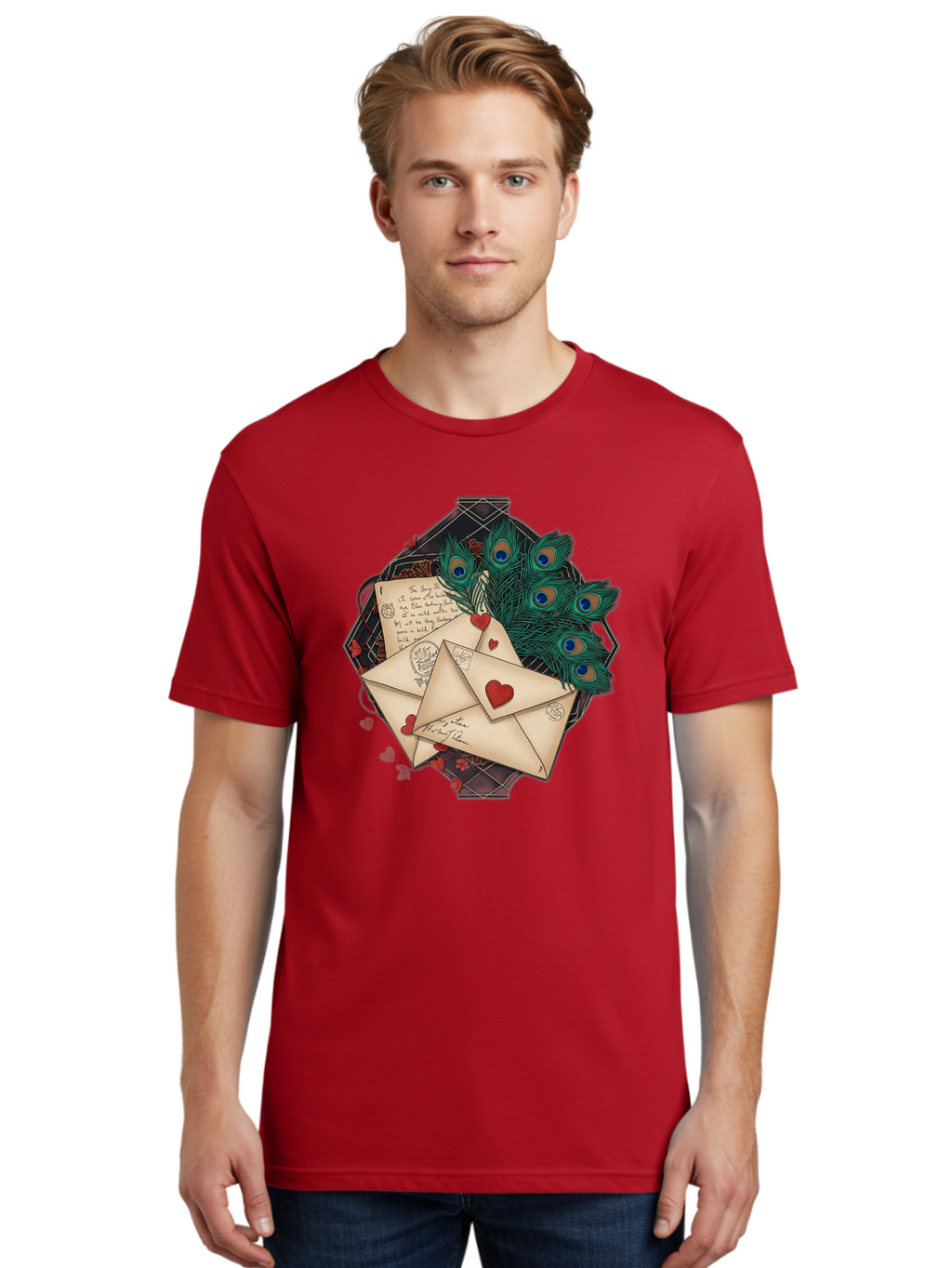 Love-Letters-2 Men'S Graphic Tee, 100% Cotton, Comfortable Casual Summer Wear, Machine Washable, Vintage Camera, Old Camera, Antique Camera, Black Camera, Classic Photography, Photography Equipment, Nostalgic Device, Film Camera, Camera Art Baj569
