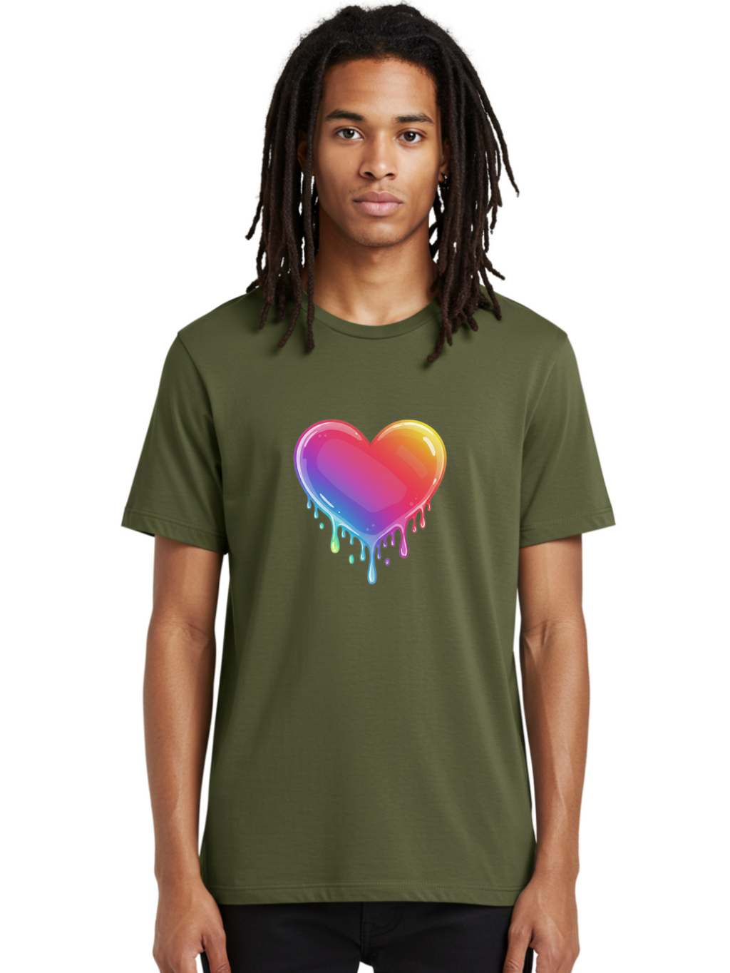 Melting-Heart-1 Men'S Graphic Tee, 100% Cotton, Comfortable Casual Summer Wear, Machine Washable, Vintage Camera, Old Camera, Antique Camera, Black Camera, Classic Photography, Photography Equipment, Nostalgic Device, Film Camera, Camera Art Baj574