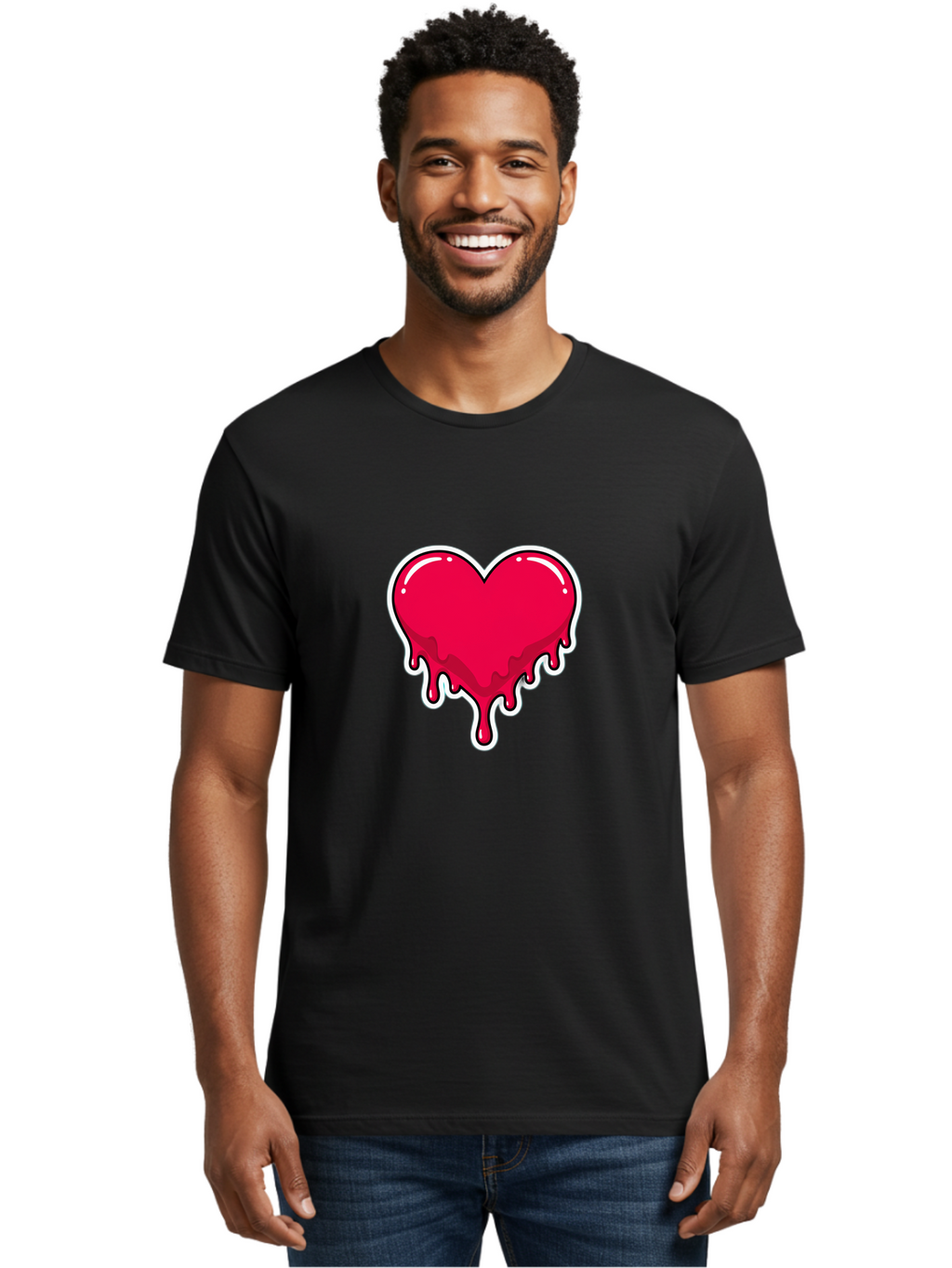 Melting-Heart-11 Men'S Graphic Tee, 100% Cotton, Comfortable Casual Summer Wear, Machine Washable, Vintage Camera, Old Camera, Antique Camera, Black Camera, Classic Photography, Photography Equipment, Nostalgic Device, Film Camera, Camera Art Baj576