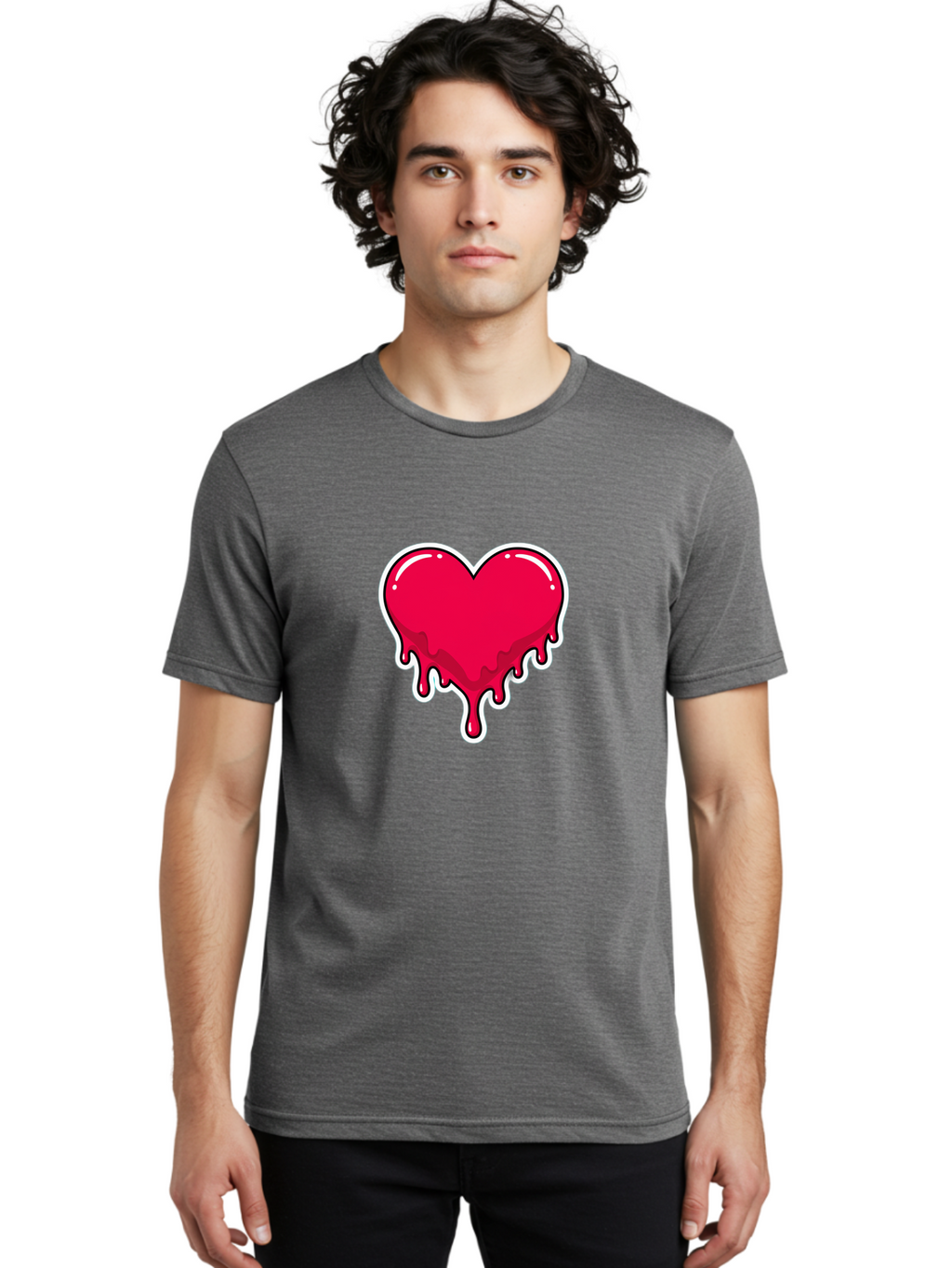 Melting-Heart-11 Men'S Graphic Tee, 100% Cotton, Comfortable Casual Summer Wear, Machine Washable, Vintage Camera, Old Camera, Antique Camera, Black Camera, Classic Photography, Photography Equipment, Nostalgic Device, Film Camera, Camera Art Baj576