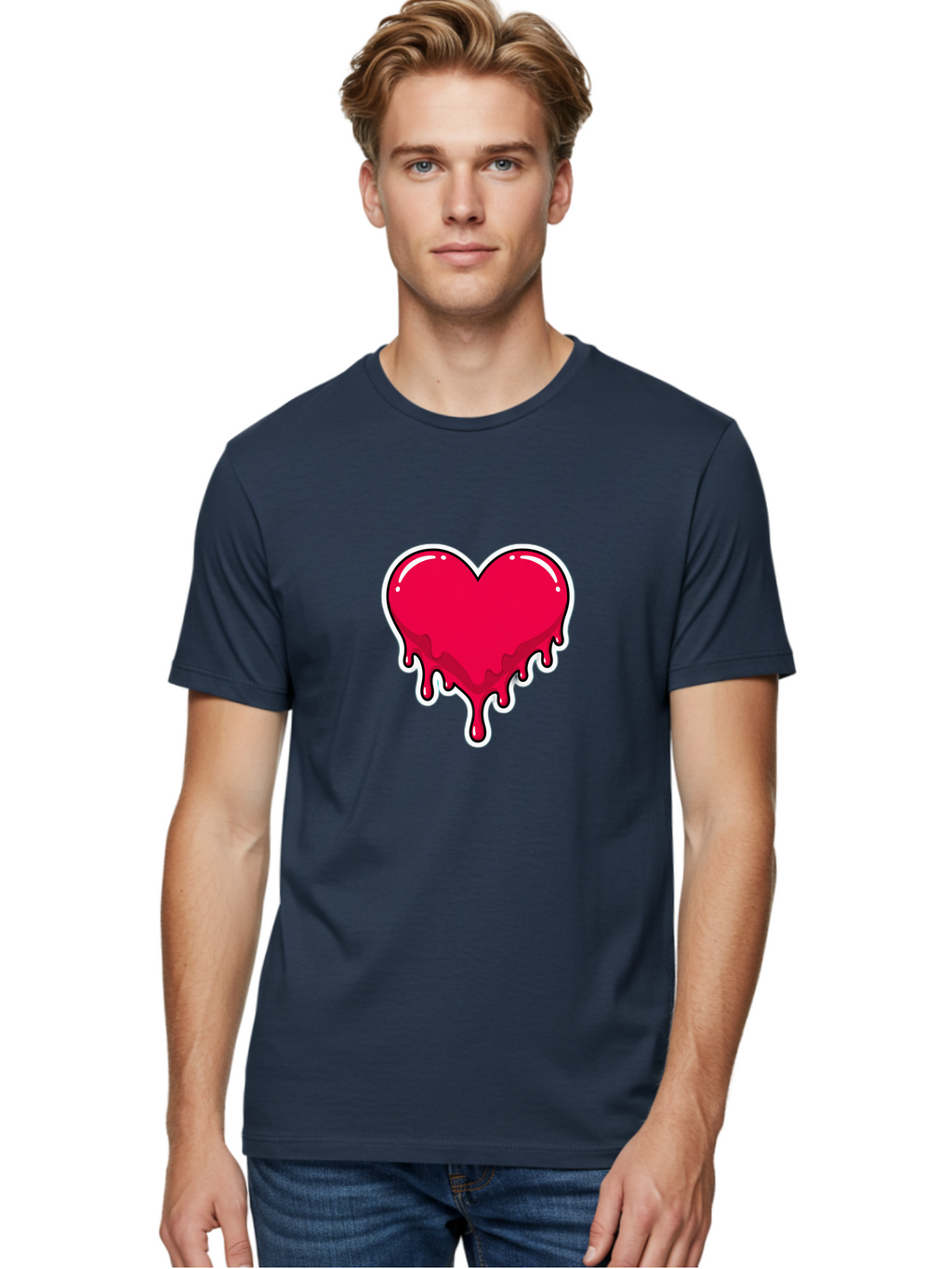 Melting-Heart-11 Men'S Graphic Tee, 100% Cotton, Comfortable Casual Summer Wear, Machine Washable, Vintage Camera, Old Camera, Antique Camera, Black Camera, Classic Photography, Photography Equipment, Nostalgic Device, Film Camera, Camera Art Baj576