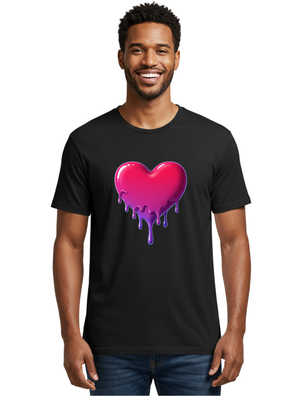 Melting-Heart-5 Men'S Graphic Tee, 100% Cotton, Comfortable Casual Summer Wear, Machine Washable, Vintage Camera, Old Camera, Antique Camera, Black Camera, Classic Photography, Photography Equipment, Nostalgic Device, Film Camera, Camera Art Baj583