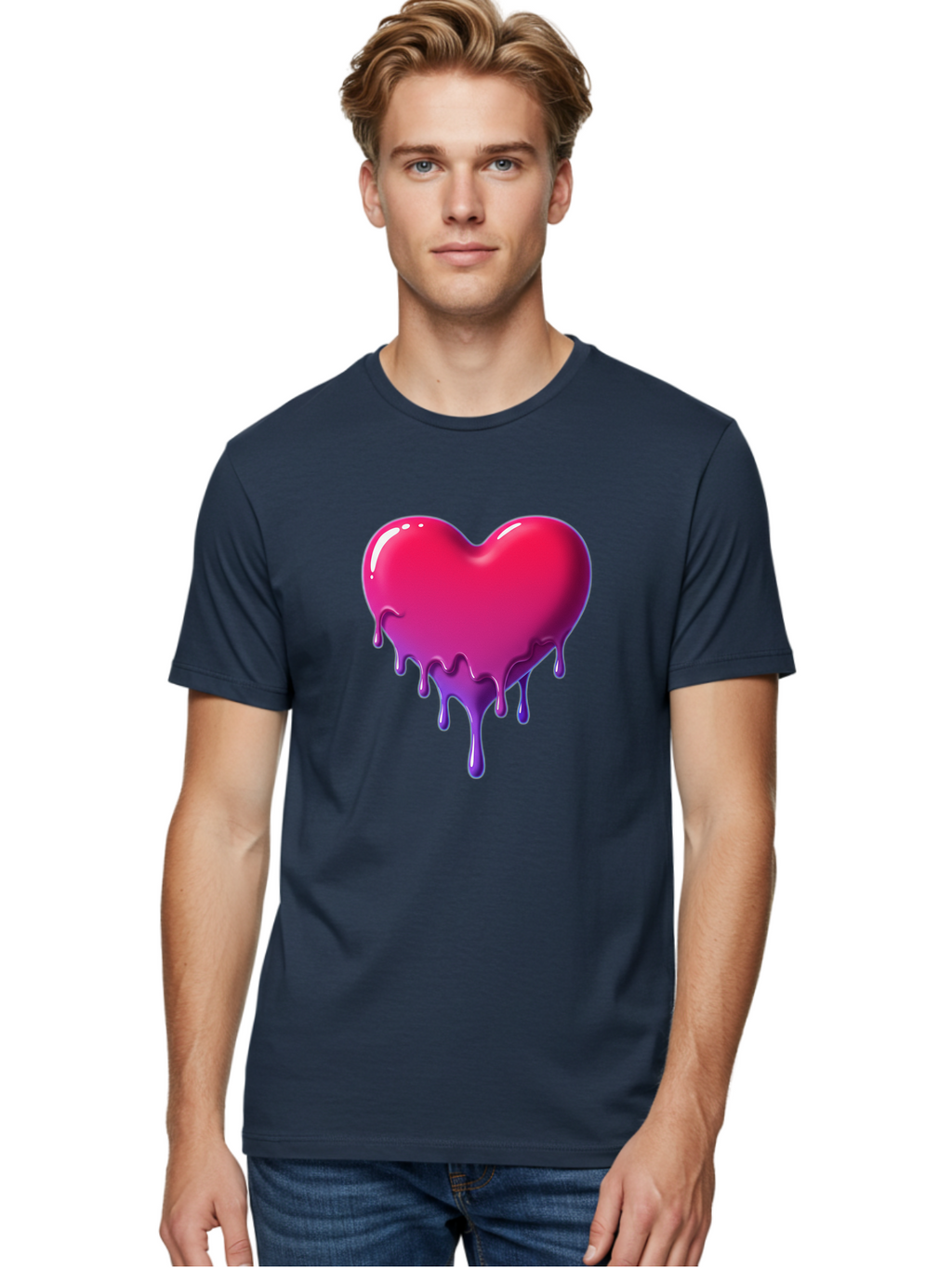 Melting-Heart-5 Men'S Graphic Tee, 100% Cotton, Comfortable Casual Summer Wear, Machine Washable, Vintage Camera, Old Camera, Antique Camera, Black Camera, Classic Photography, Photography Equipment, Nostalgic Device, Film Camera, Camera Art Baj583