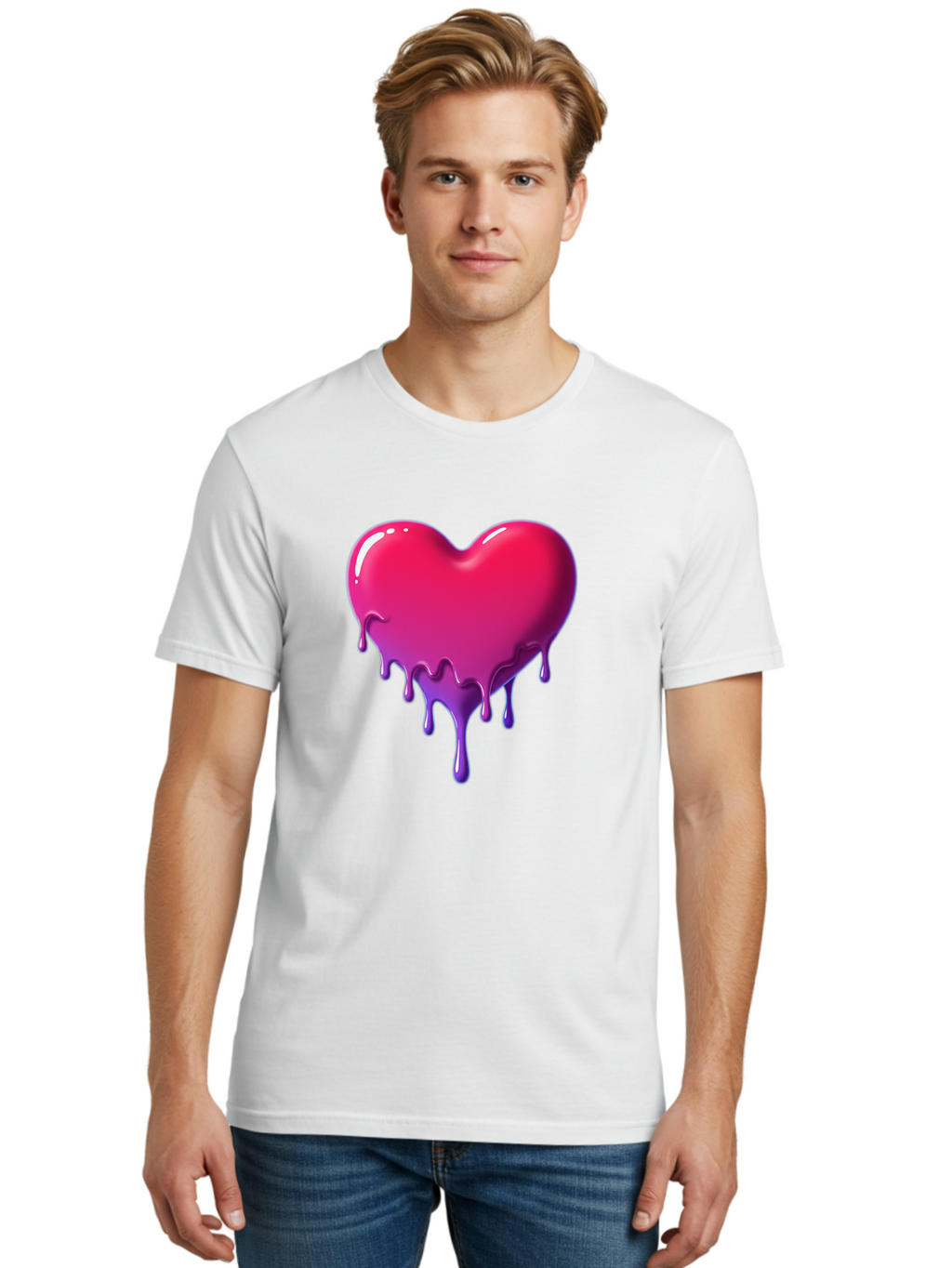 Melting-Heart-5 Men'S Graphic Tee, 100% Cotton, Comfortable Casual Summer Wear, Machine Washable, Vintage Camera, Old Camera, Antique Camera, Black Camera, Classic Photography, Photography Equipment, Nostalgic Device, Film Camera, Camera Art Baj583
