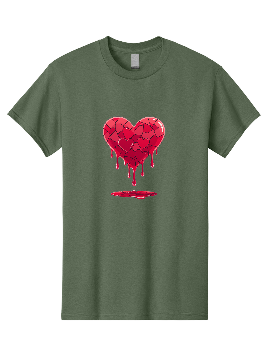 Melting-Heart-7 Men'S Graphic Tee, 100% Cotton, Comfortable Casual Summer Wear, Machine Washable, Vintage Camera, Old Camera, Antique Camera, Black Camera, Classic Photography, Photography Equipment, Nostalgic Device, Film Camera, Camera Art Baj585
