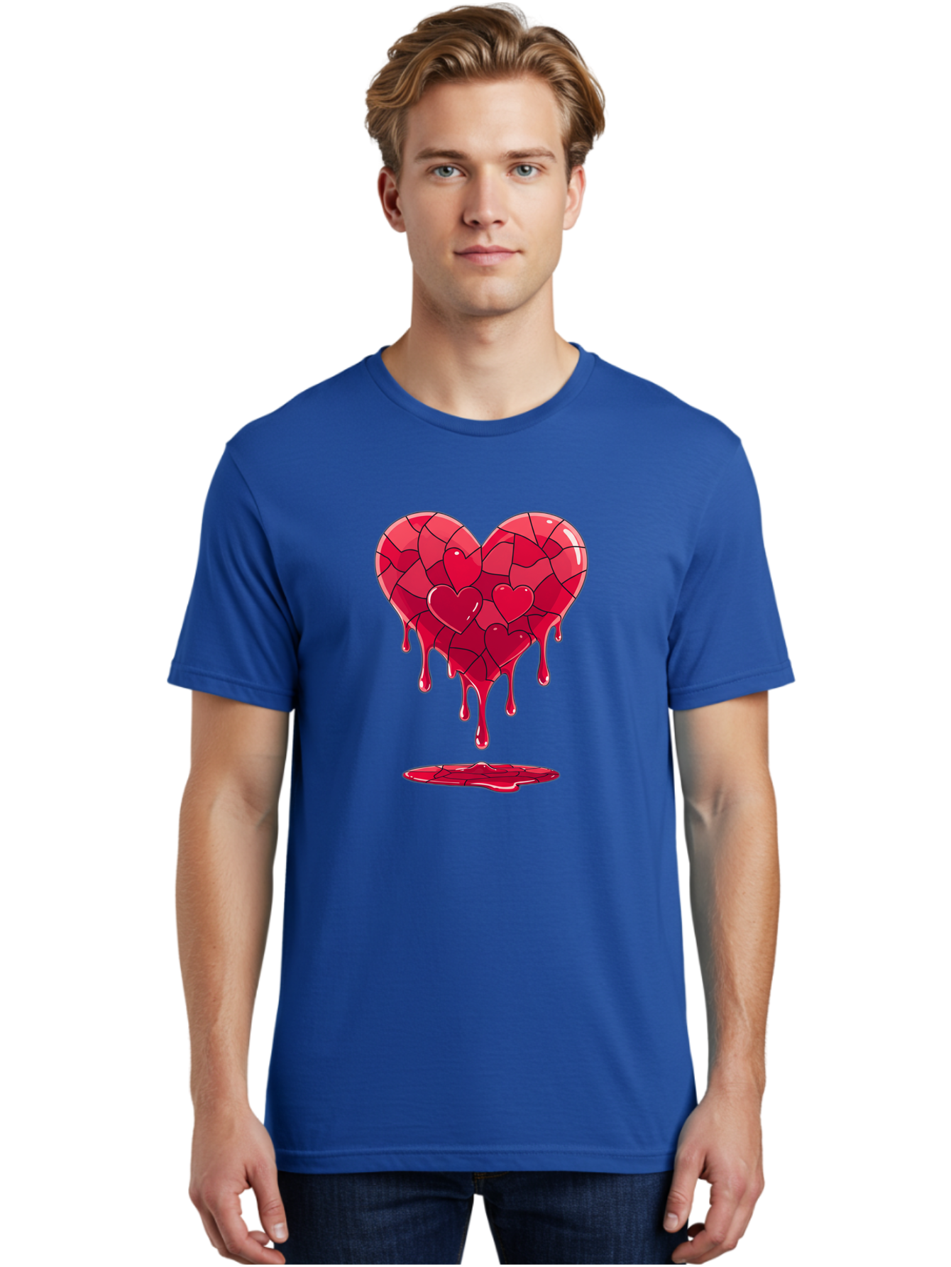 Melting-Heart-7 Men'S Graphic Tee, 100% Cotton, Comfortable Casual Summer Wear, Machine Washable, Vintage Camera, Old Camera, Antique Camera, Black Camera, Classic Photography, Photography Equipment, Nostalgic Device, Film Camera, Camera Art Baj585