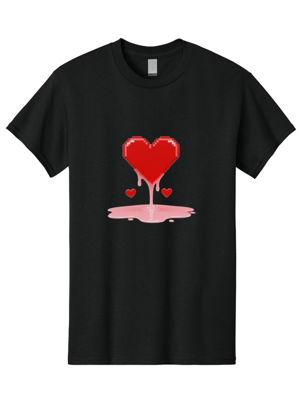 Melting-Heart-8 Men'S Graphic Tee, 100% Cotton, Comfortable Casual Summer Wear, Machine Washable, Vintage Camera, Old Camera, Antique Camera, Black Camera, Classic Photography, Photography Equipment, Nostalgic Device, Film Camera, Camera Art Baj586