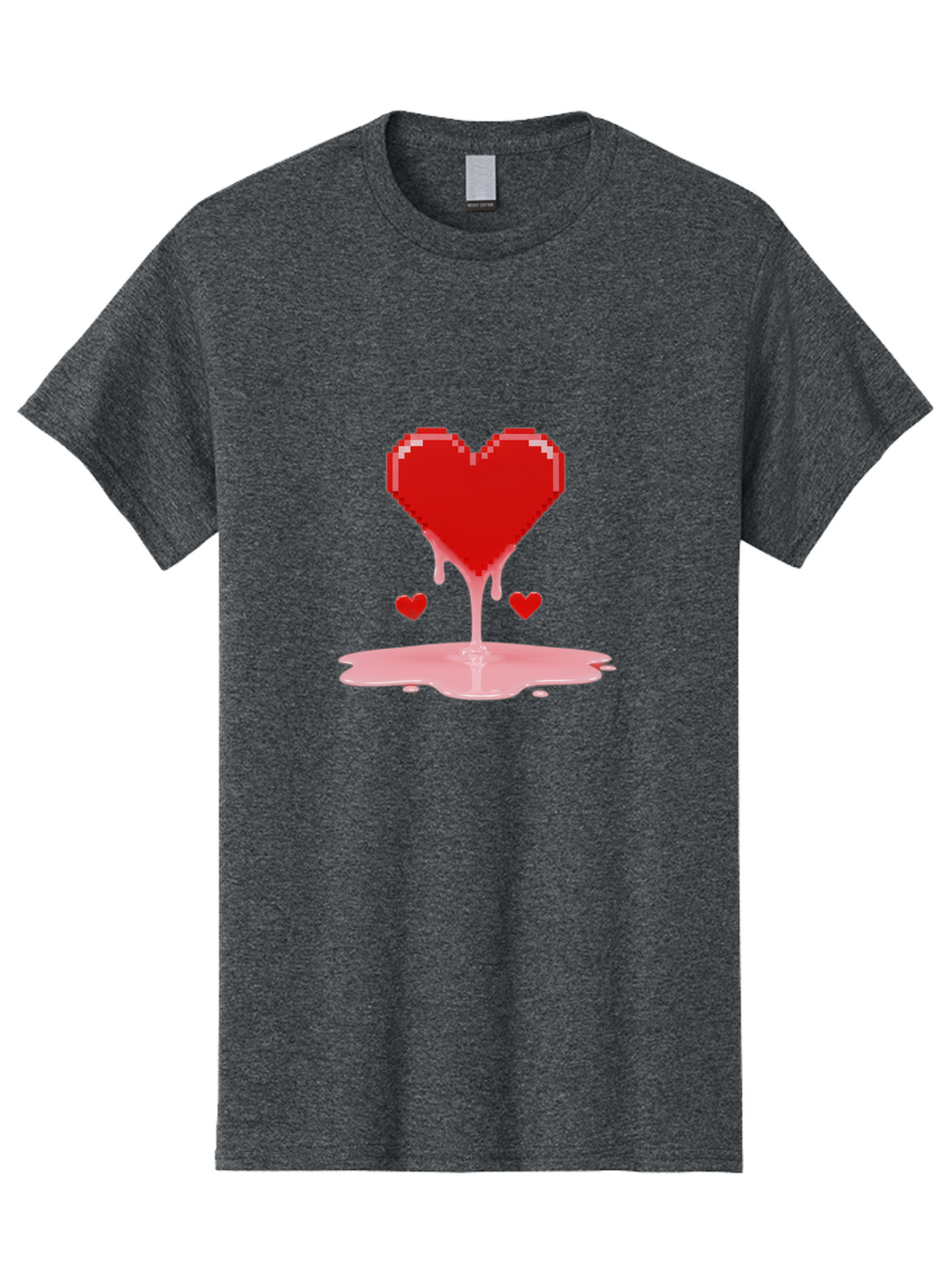 Melting-Heart-8 Men'S Graphic Tee, 100% Cotton, Comfortable Casual Summer Wear, Machine Washable, Vintage Camera, Old Camera, Antique Camera, Black Camera, Classic Photography, Photography Equipment, Nostalgic Device, Film Camera, Camera Art Baj586