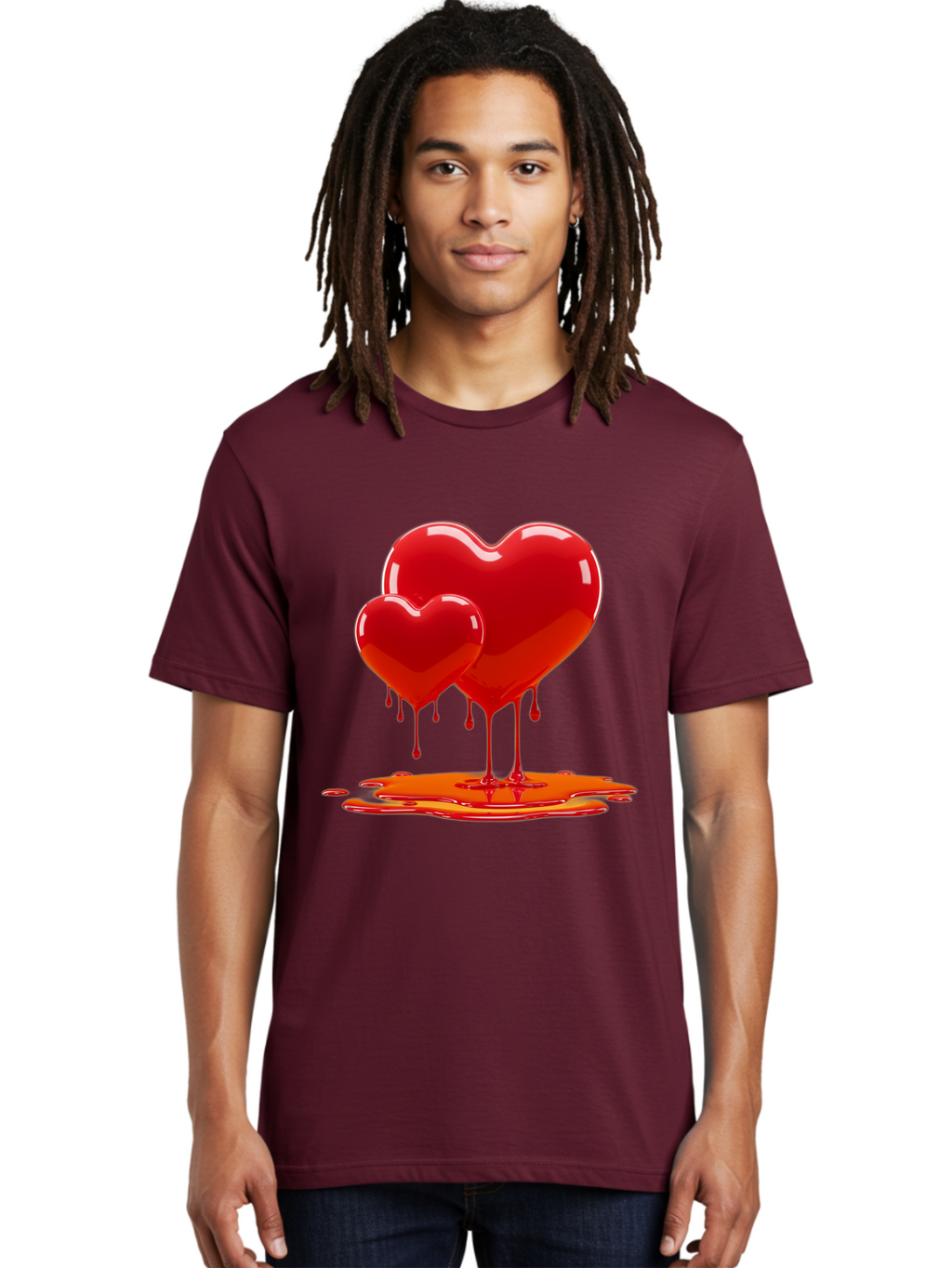 Melting-Heart-9 Men'S Graphic Tee, 100% Cotton, Comfortable Casual Summer Wear, Machine Washable, Vintage Camera, Old Camera, Antique Camera, Black Camera, Classic Photography, Photography Equipment, Nostalgic Device, Film Camera, Camera Art Baj587