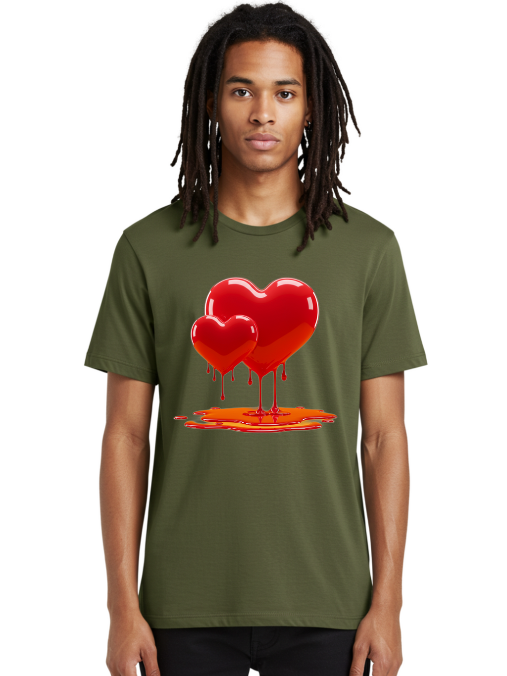 Melting-Heart-9 Men'S Graphic Tee, 100% Cotton, Comfortable Casual Summer Wear, Machine Washable, Vintage Camera, Old Camera, Antique Camera, Black Camera, Classic Photography, Photography Equipment, Nostalgic Device, Film Camera, Camera Art Baj587
