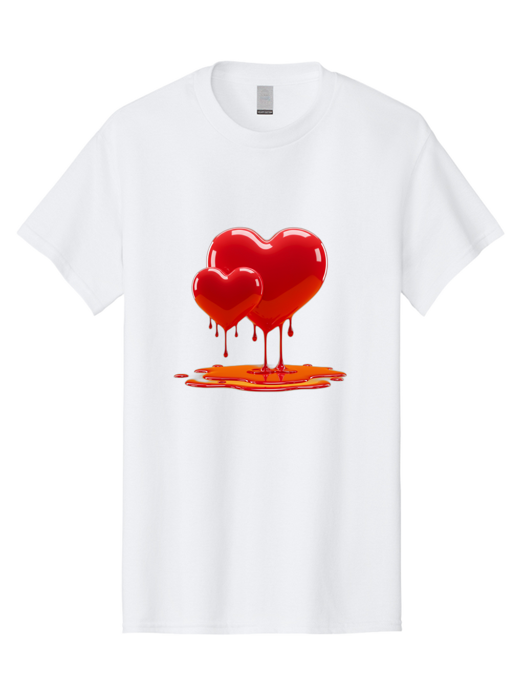 Melting-Heart-9 Men'S Graphic Tee, 100% Cotton, Comfortable Casual Summer Wear, Machine Washable, Vintage Camera, Old Camera, Antique Camera, Black Camera, Classic Photography, Photography Equipment, Nostalgic Device, Film Camera, Camera Art Baj587