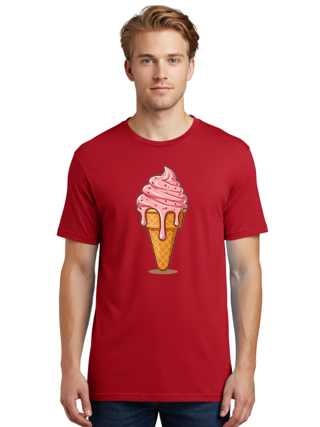 Melting-Ice-Cream Men'S Graphic Tee, 100% Cotton, Comfortable Casual Summer Wear, Machine Washable, Vintage Camera, Old Camera, Antique Camera, Black Camera, Classic Photography, Photography Equipment, Nostalgic Device, Film Camera, Camera Art Baj591