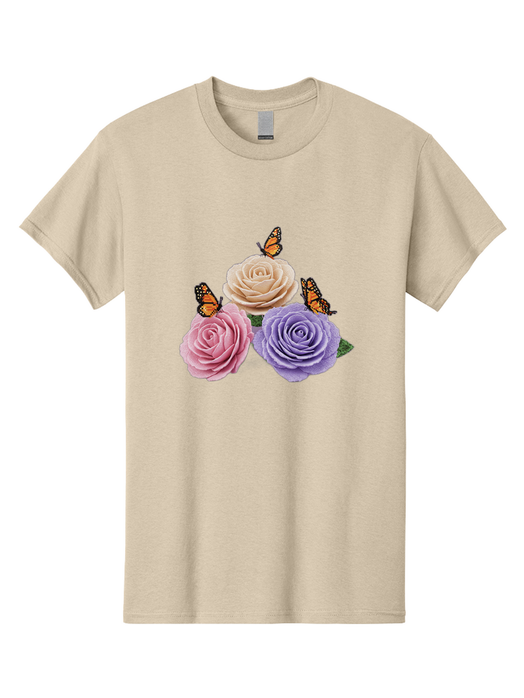 Monarch-Butterflies-Roses Men'S Graphic Tee, 100% Cotton, Comfortable Casual Summer Wear, Machine Washable, Vintage Camera, Old Camera, Antique Camera, Black Camera, Classic Photography, Photography Equipment, Nostalgic Device, Film Camera, Baj594