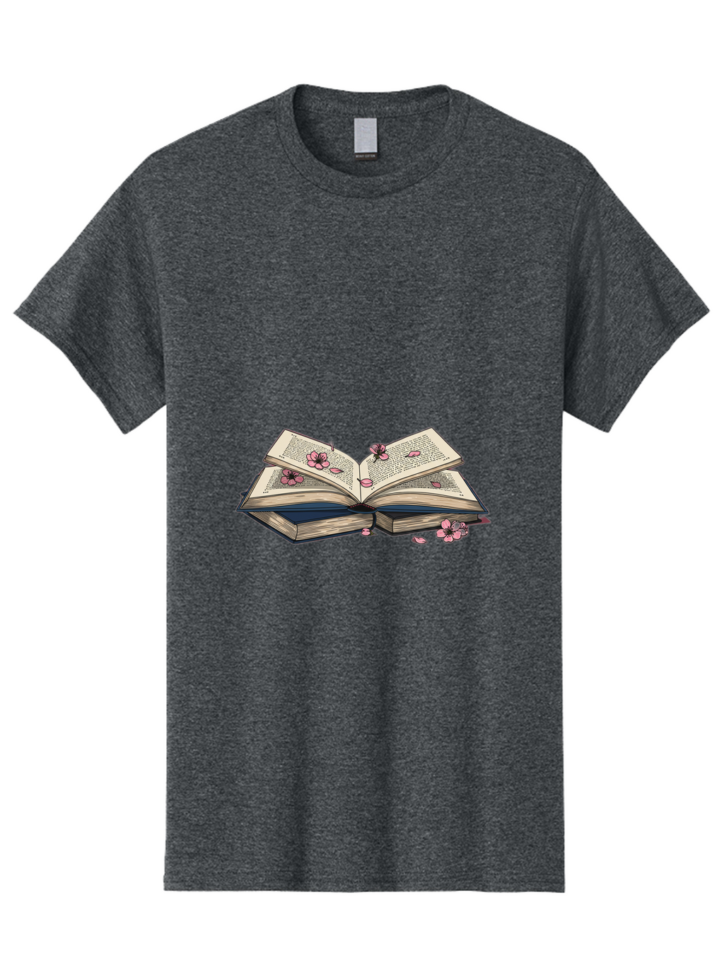 Open-Book-With-Flowers Men'S Graphic Tee, 100% Cotton, Comfortable Casual Summer Wear, Machine Washable, Vintage Camera, Old Camera, Antique Camera, Black Camera, Classic Photography, Photography Equipment, Nostalgic Device, Film Camera, Baj600