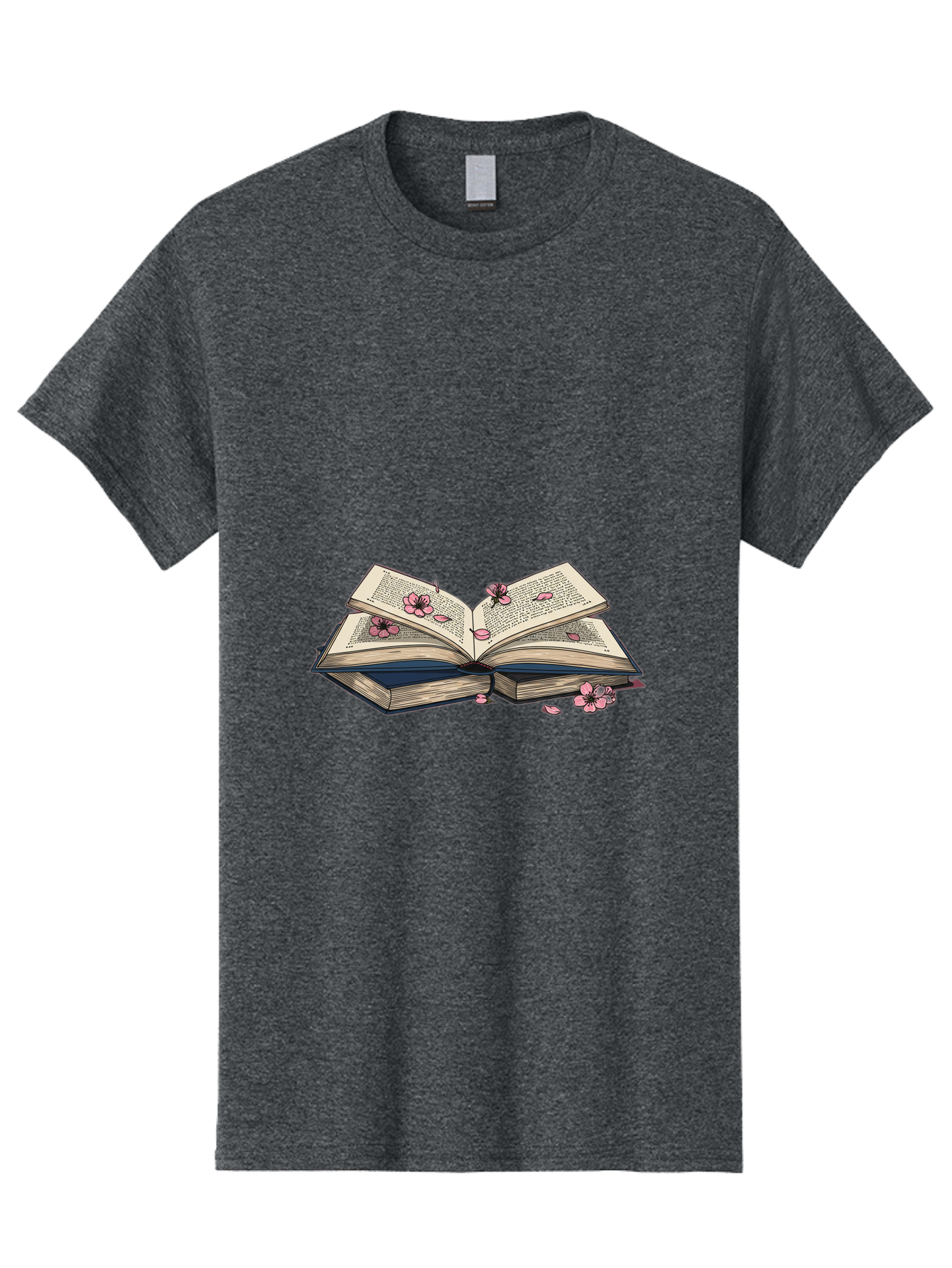 Open-Book-With-Flowers Men'S Graphic Tee, 100% Cotton, Comfortable Casual Summer Wear, Machine Washable, Vintage Camera, Old Camera, Antique Camera, Black Camera, Classic Photography, Photography Equipment, Nostalgic Device, Film Camera, Baj600
