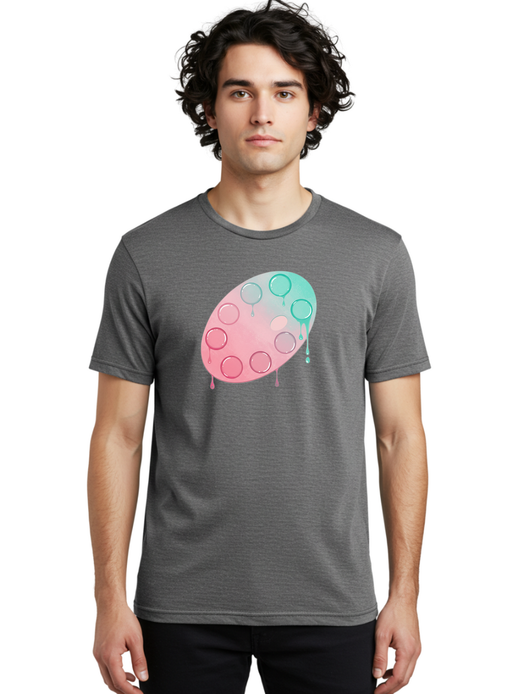 Paint-Palette Men'S Graphic Tee, 100% Cotton, Comfortable Casual Summer Wear, Machine Washable, Vintage Camera, Old Camera, Antique Camera, Black Camera, Classic Photography, Photography Equipment, Nostalgic Device, Film Camera, Camera Art Baj608