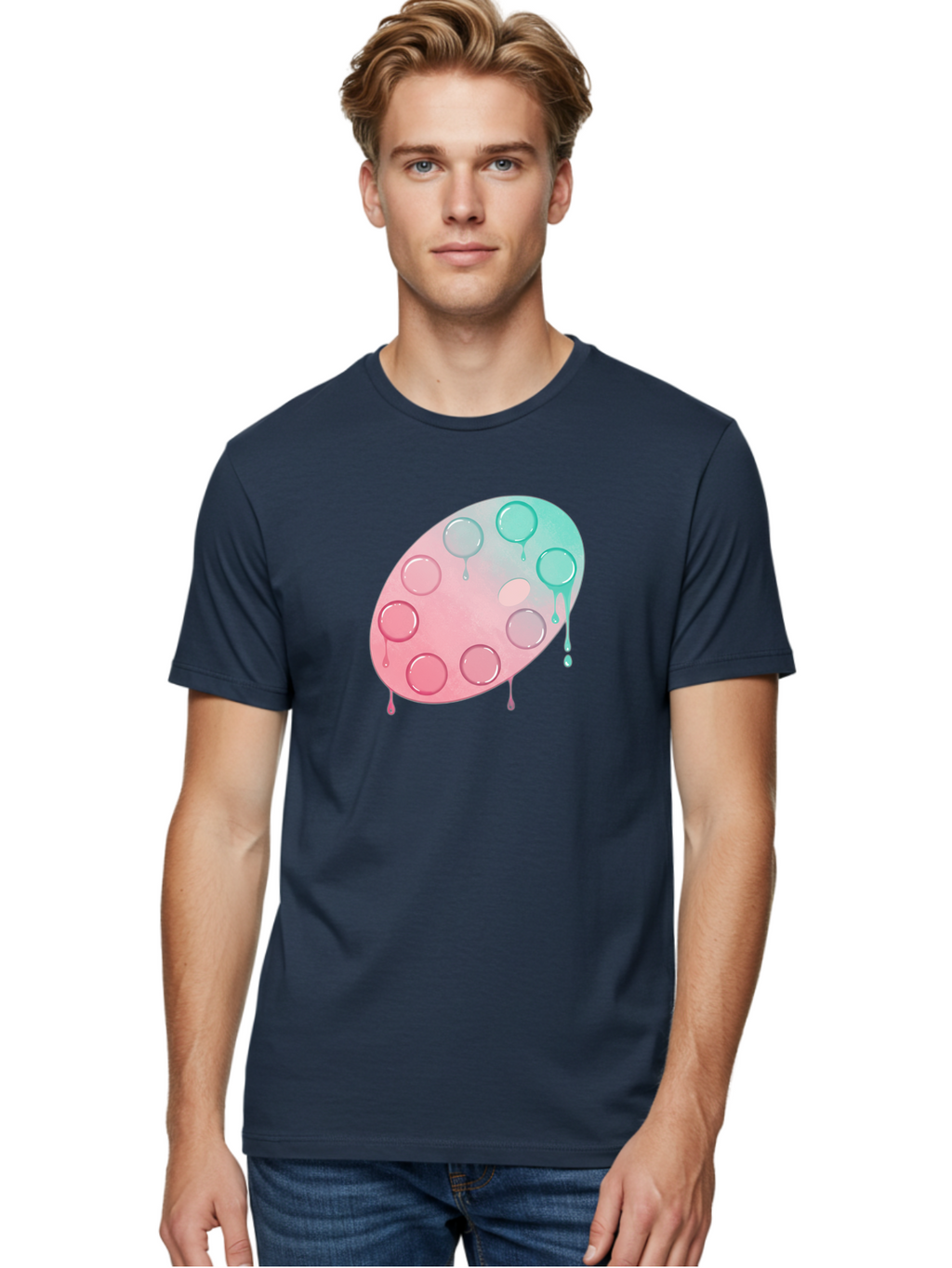 Paint-Palette Men'S Graphic Tee, 100% Cotton, Comfortable Casual Summer Wear, Machine Washable, Vintage Camera, Old Camera, Antique Camera, Black Camera, Classic Photography, Photography Equipment, Nostalgic Device, Film Camera, Camera Art Baj608