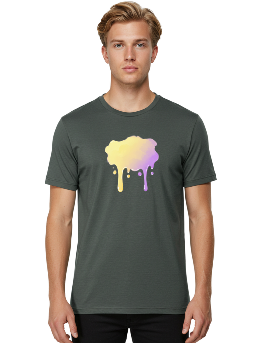 Paint-Splatter Men'S Graphic Tee, 100% Cotton, Comfortable Casual Summer Wear, Machine Washable, Vintage Camera, Old Camera, Antique Camera, Black Camera, Classic Photography, Photography Equipment, Nostalgic Device, Film Camera, Camera Art Baj609