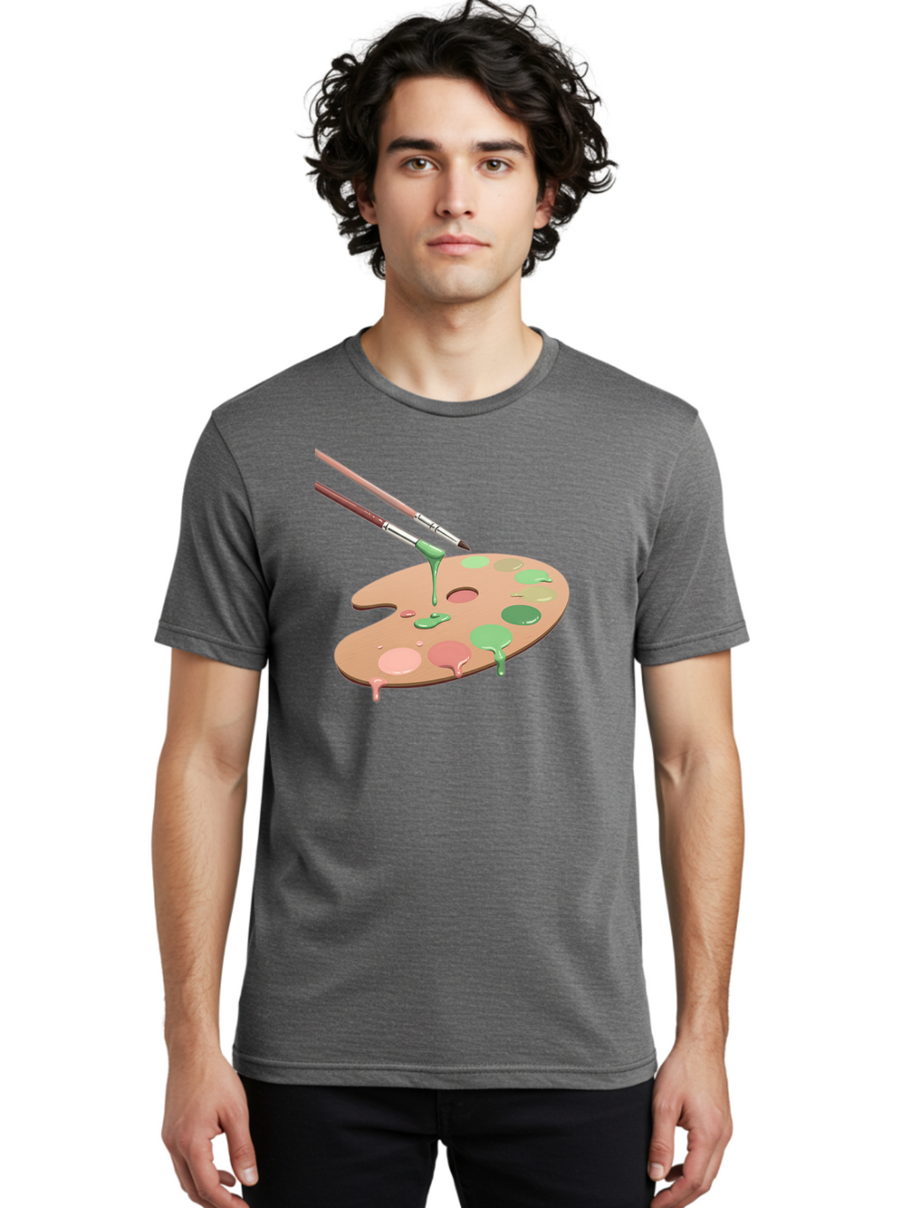 Paintbrushes-And-Palette Men'S Graphic Tee, 100% Cotton, Comfortable Casual Summer Wear, Machine Washable, Vintage Camera, Old Camera, Antique Camera, Black Camera, Classic Photography, Photography Equipment, Nostalgic Device, Film Camera, Baj610