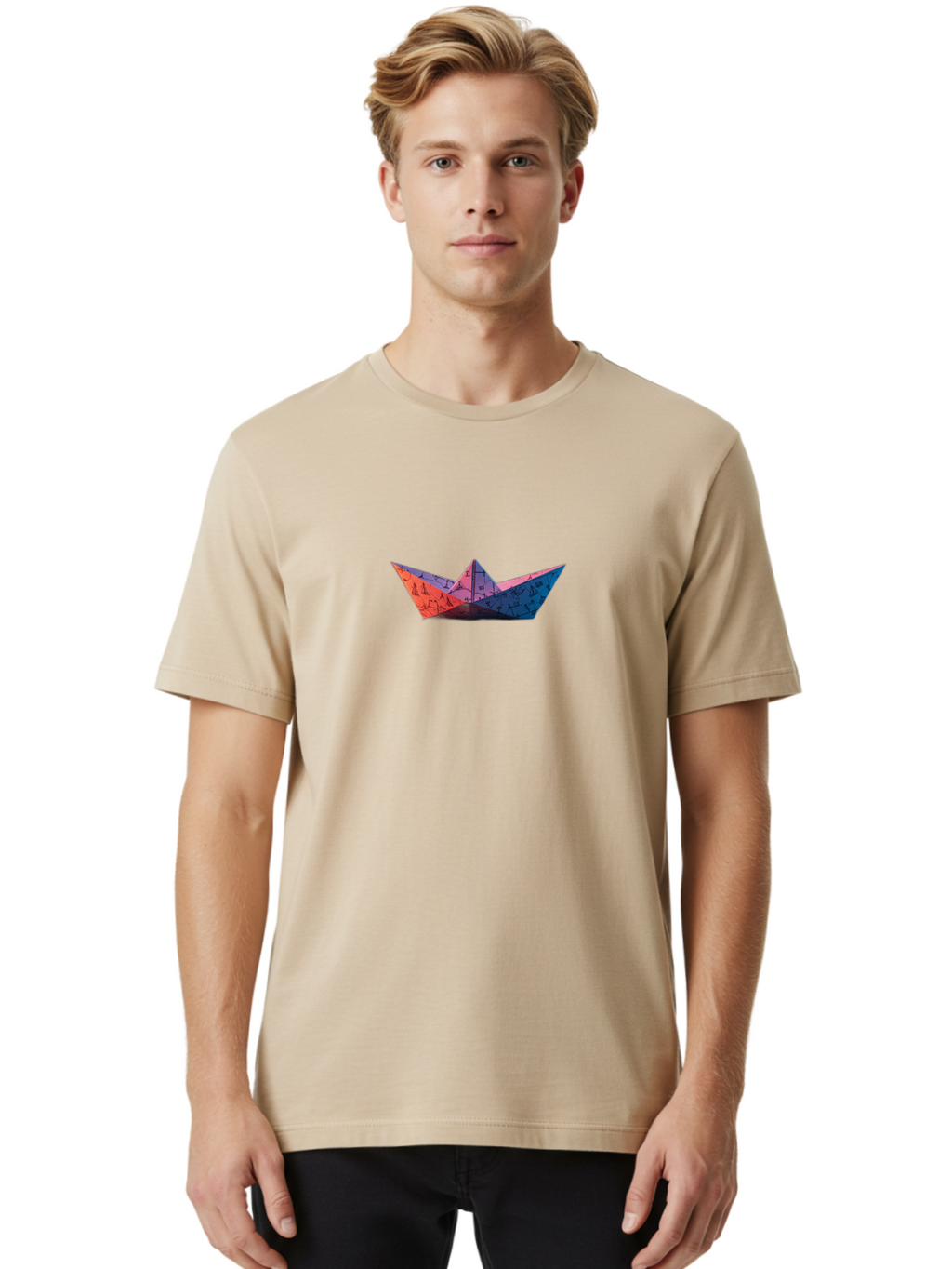 Paper-Boat Men'S Graphic Tee, 100% Cotton, Comfortable Casual Summer Wear, Machine Washable, Vintage Camera, Old Camera, Antique Camera, Black Camera, Classic Photography, Photography Equipment, Nostalgic Device, Film Camera, Camera Art Baj613
