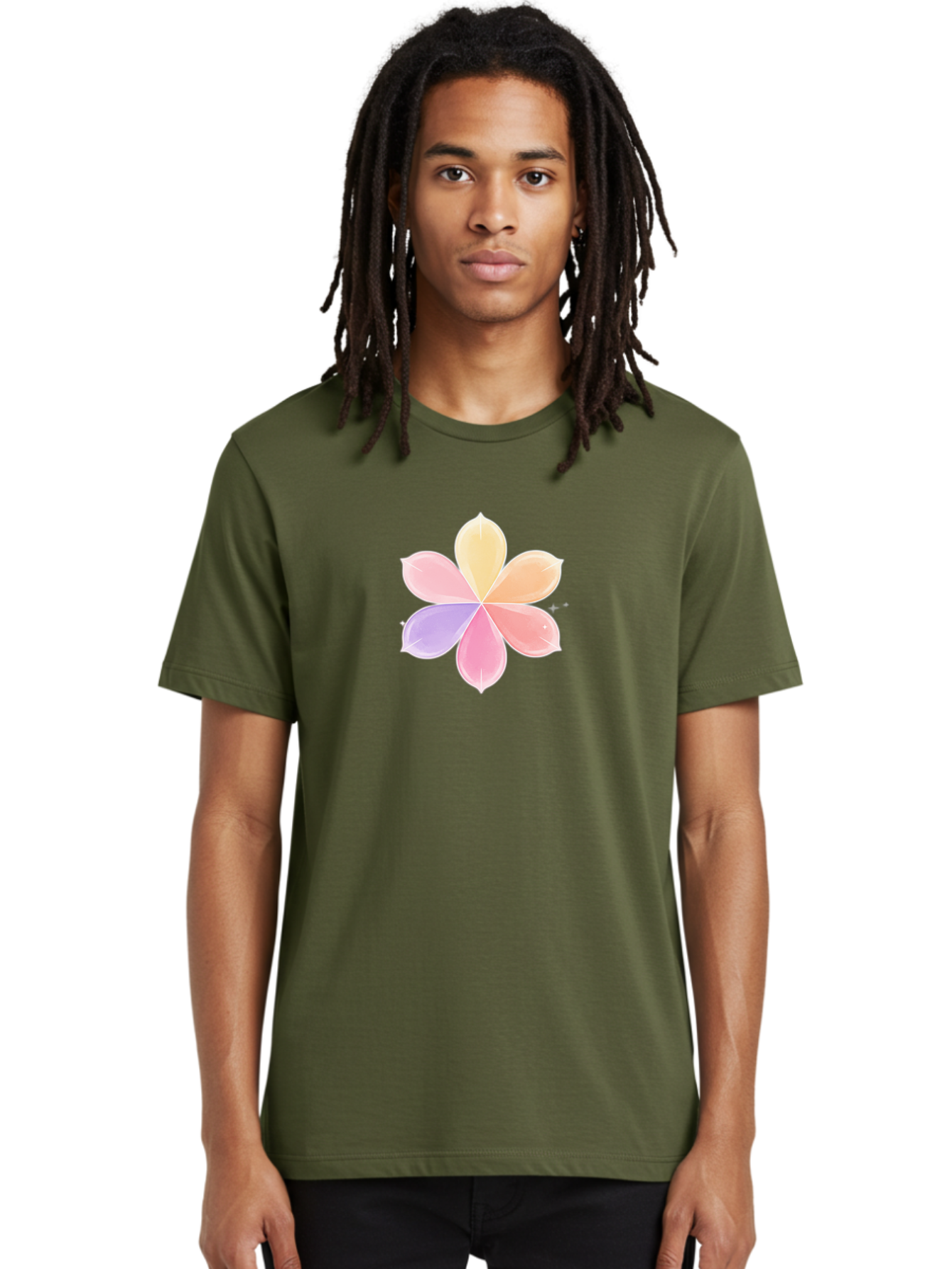 Pastel-Flower Men'S Graphic Tee, 100% Cotton, Comfortable Casual Summer Wear, Machine Washable, Vintage Camera, Old Camera, Antique Camera, Black Camera, Classic Photography, Photography Equipment, Nostalgic Device, Film Camera, Camera Art Baj618