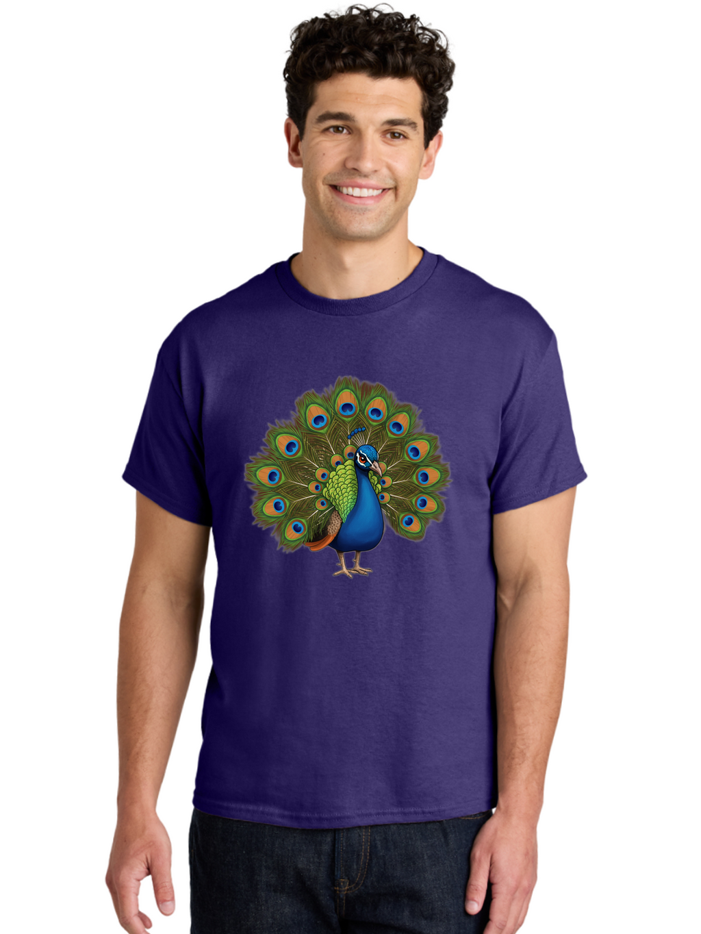 Peacock-3 Men'S Graphic Tee, 100% Cotton, Comfortable Casual Summer Wear, Machine Washable, Vintage Camera, Old Camera, Antique Camera, Black Camera, Classic Photography, Photography Equipment, Nostalgic Device, Film Camera, Camera Art Baj622