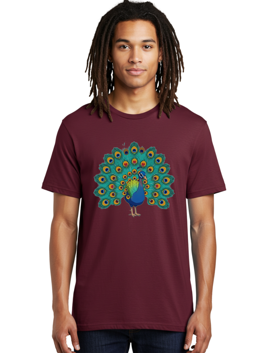 Peacock-4 Men'S Graphic Tee, 100% Cotton, Comfortable Casual Summer Wear, Machine Washable, Vintage Camera, Old Camera, Antique Camera, Black Camera, Classic Photography, Photography Equipment, Nostalgic Device, Film Camera, Camera Art Baj623