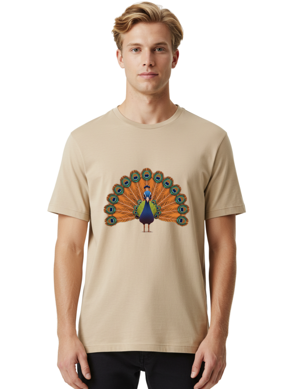 Peacock-Businessman Men'S Graphic Tee, 100% Cotton, Comfortable Casual Summer Wear, Machine Washable, Vintage Camera, Old Camera, Antique Camera, Black Camera, Classic Photography, Photography Equipment, Nostalgic Device, Film Camera, Baj624