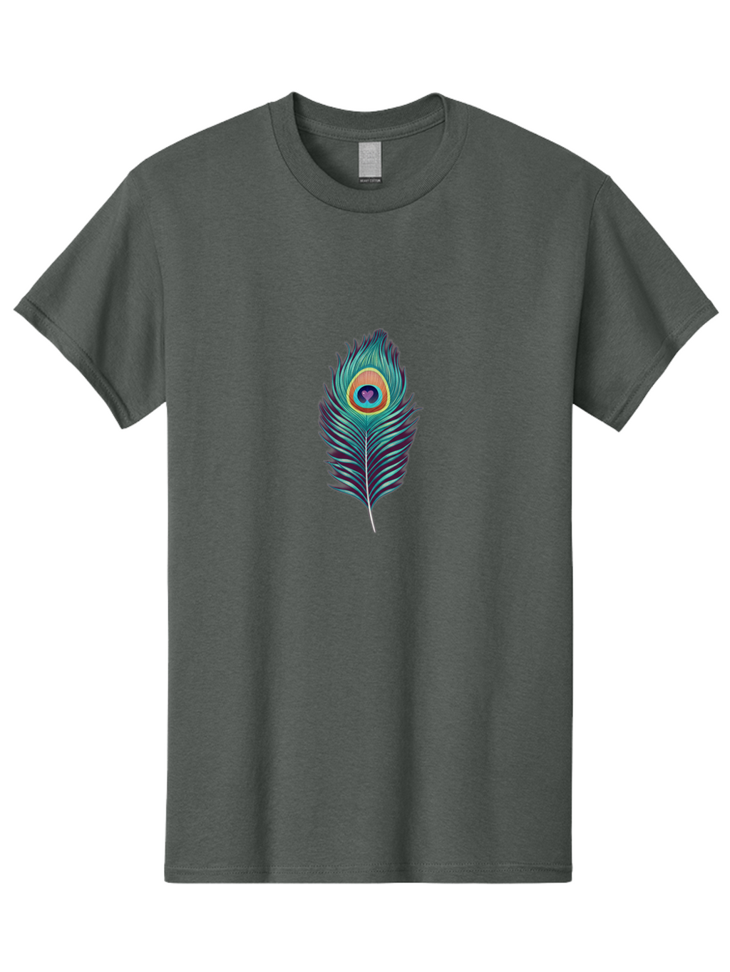Peacock-Feather-1 Men'S Graphic Tee, 100% Cotton, Comfortable Casual Summer Wear, Machine Washable, Vintage Camera, Old Camera, Antique Camera, Black Camera, Classic Photography, Photography Equipment, Nostalgic Device, Film Camera, Camera Art Baj625