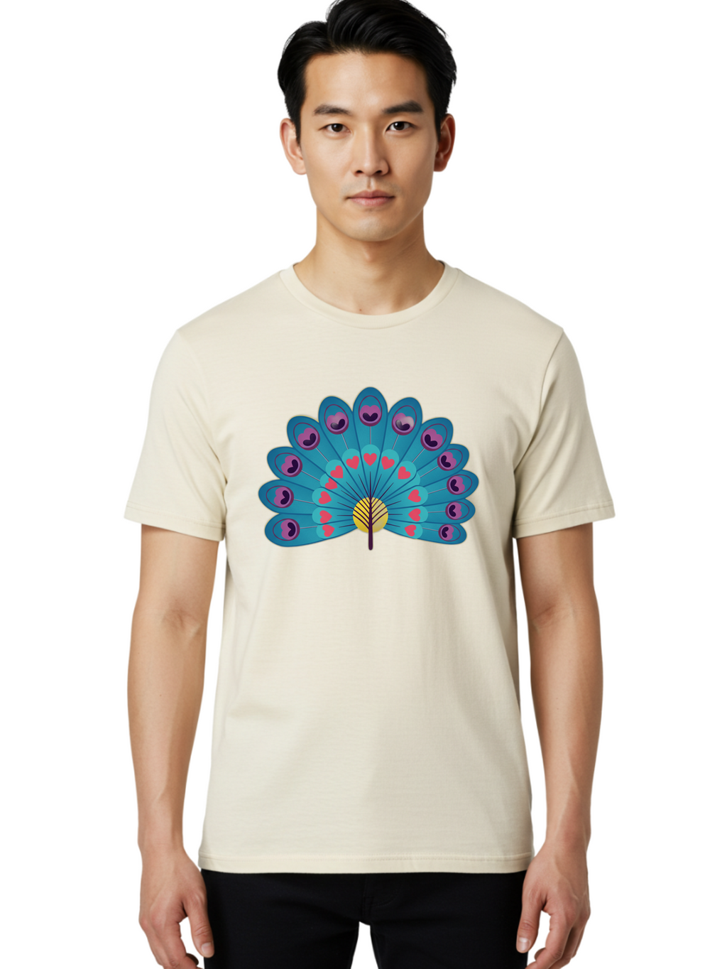 Peacock-Feather Men'S Graphic Tee, 100% Cotton, Comfortable Casual Summer Wear, Machine Washable, Vintage Camera, Old Camera, Antique Camera, Black Camera, Classic Photography, Photography Equipment, Nostalgic Device, Film Camera, Camera Art Baj628