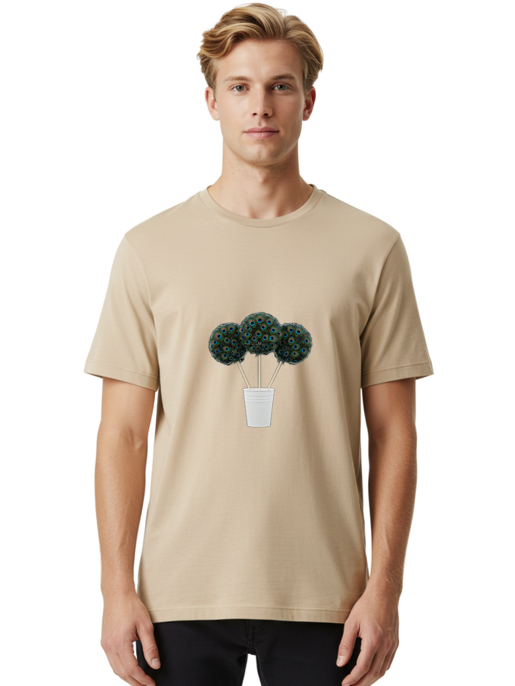 Peacock-Feathers Men'S Graphic Tee, 100% Cotton, Comfortable Casual Summer Wear, Machine Washable, Vintage Camera, Old Camera, Antique Camera, Black Camera, Classic Photography, Photography Equipment, Nostalgic Device, Film Camera, Camera Art Baj632