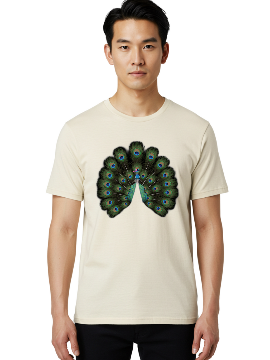 Peacock-Tail Men'S Graphic Tee, 100% Cotton, Comfortable Casual Summer Wear, Machine Washable, Vintage Camera, Old Camera, Antique Camera, Black Camera, Classic Photography, Photography Equipment, Nostalgic Device, Film Camera, Camera Art Baj634
