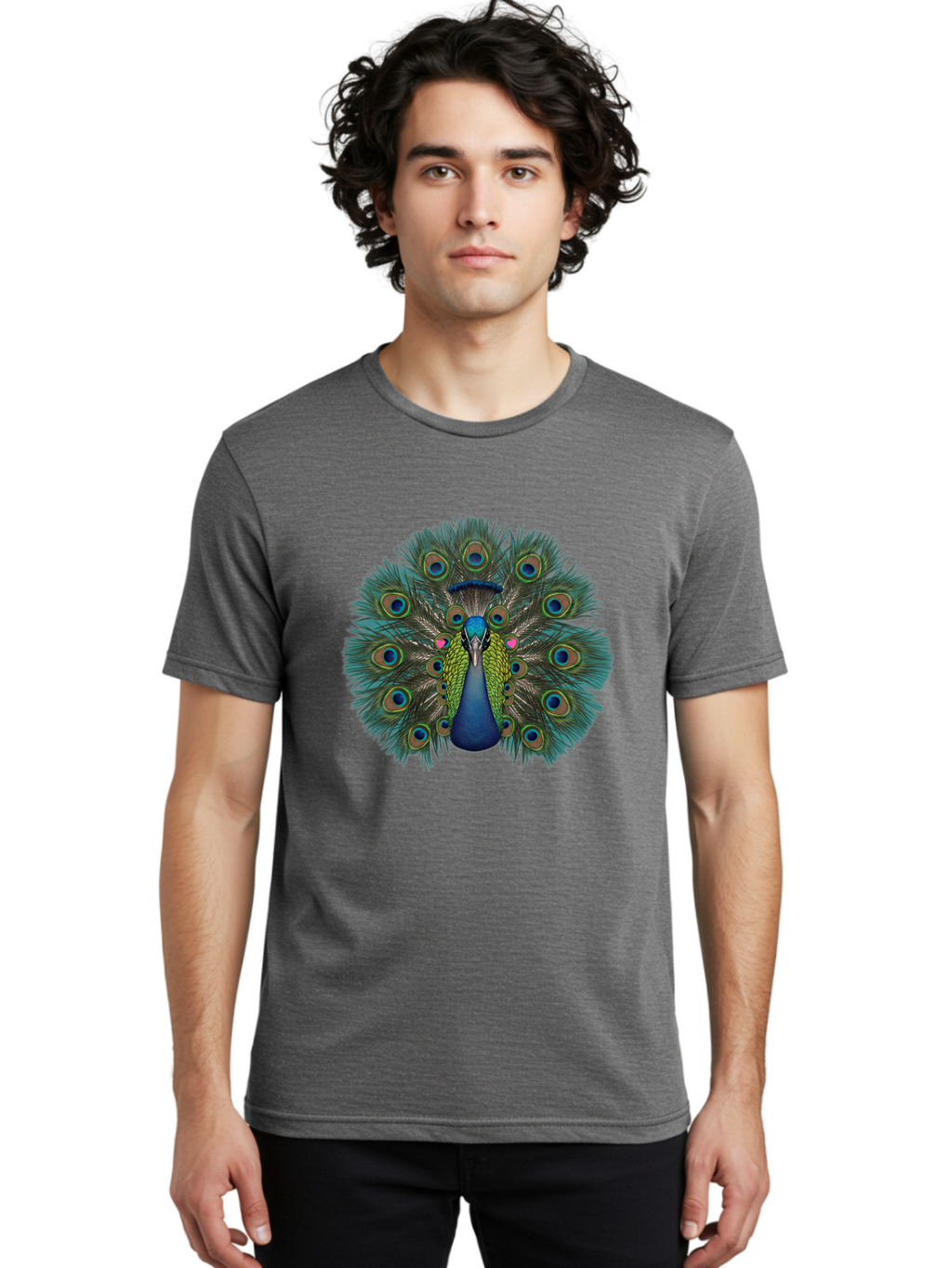 Peacock Men'S Graphic Tee, 100% Cotton, Comfortable Casual Summer Wear, Machine Washable, Vintage Camera, Old Camera, Antique Camera, Black Camera, Classic Photography, Photography Equipment, Nostalgic Device, Film Camera, Camera Art Baj635