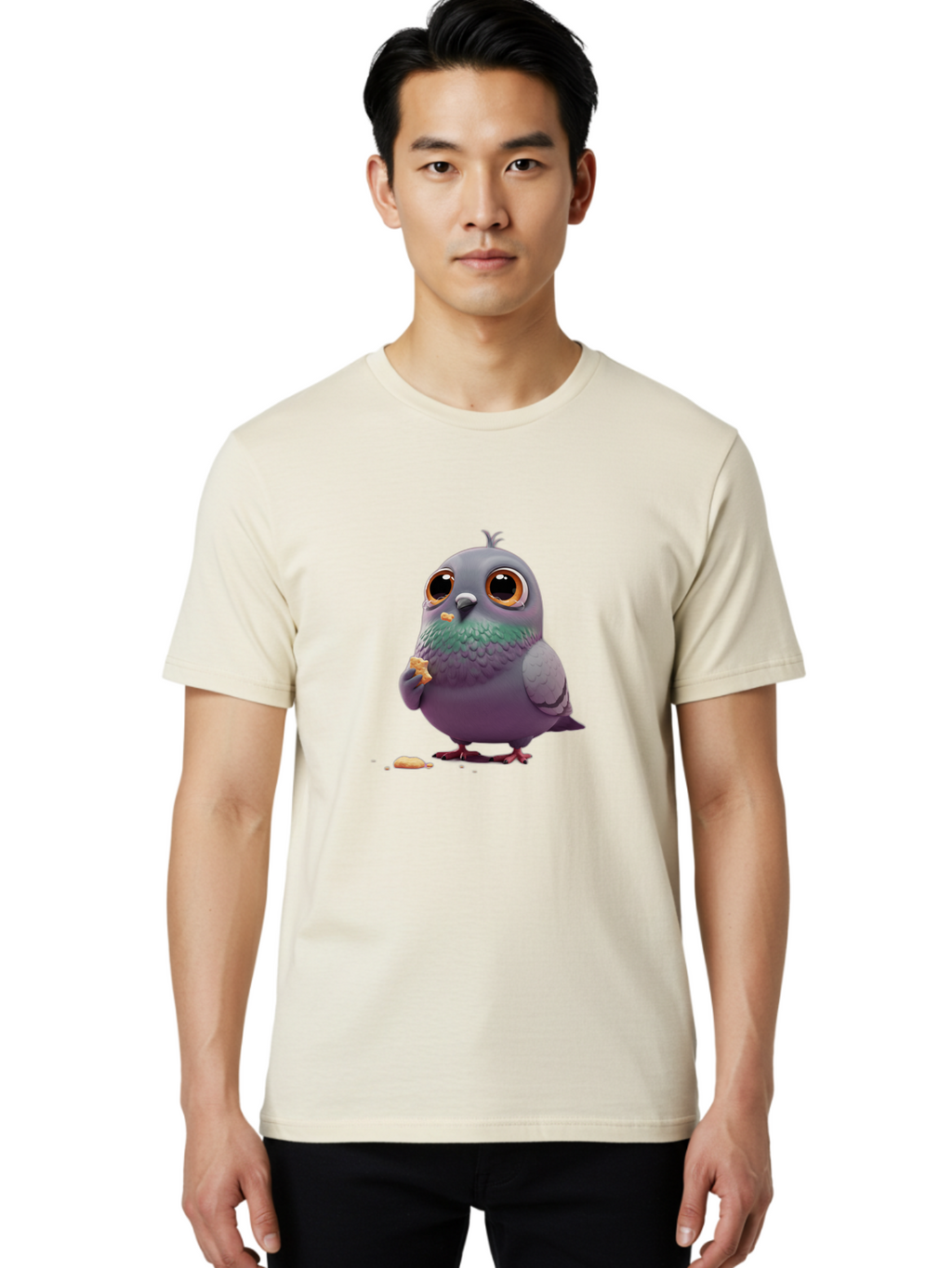 Pigeon-Eating-A-Crumb Men'S Graphic Tee, 100% Cotton, Comfortable Casual Summer Wear, Machine Washable, Vintage Camera, Old Camera, Antique Camera, Black Camera, Classic Photography, Photography Equipment, Nostalgic Device, Film Camera, Baj638