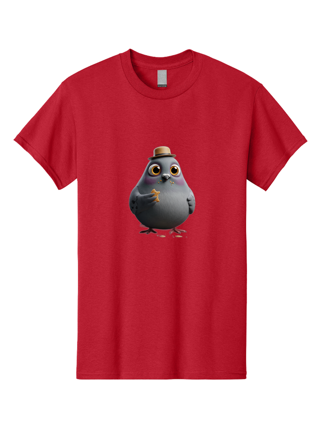 Pigeon-With-Hat Men'S Graphic Tee, 100% Cotton, Comfortable Casual Summer Wear, Machine Washable, Vintage Camera, Old Camera, Antique Camera, Black Camera, Classic Photography, Photography Equipment, Nostalgic Device, Film Camera, Camera Art Baj644