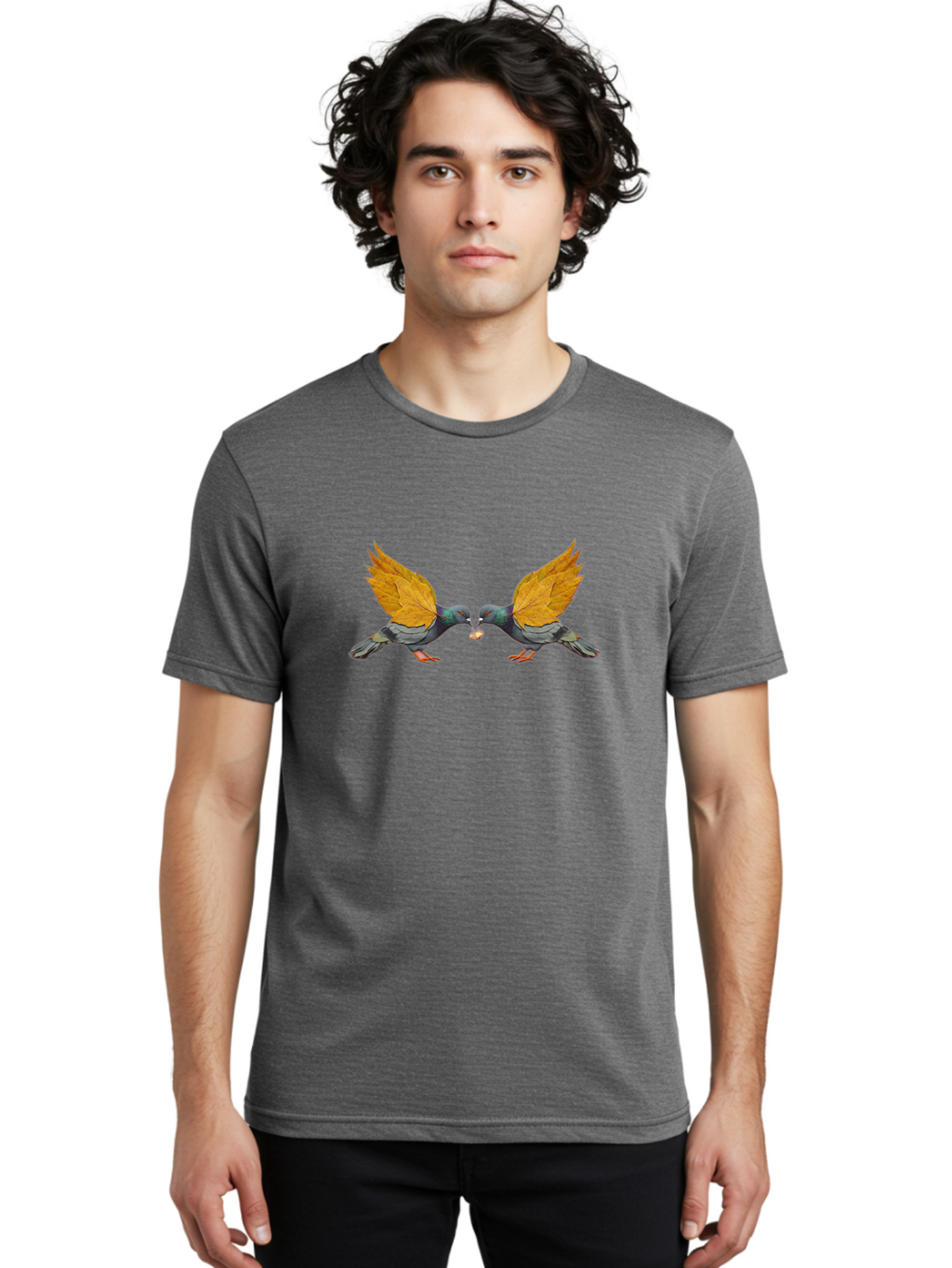 Pigeons-Sharing-Nut Men'S Graphic Tee, 100% Cotton, Comfortable Casual Summer Wear, Machine Washable, Vintage Camera, Old Camera, Antique Camera, Black Camera, Classic Photography, Photography Equipment, Nostalgic Device, Film Camera, Baj651