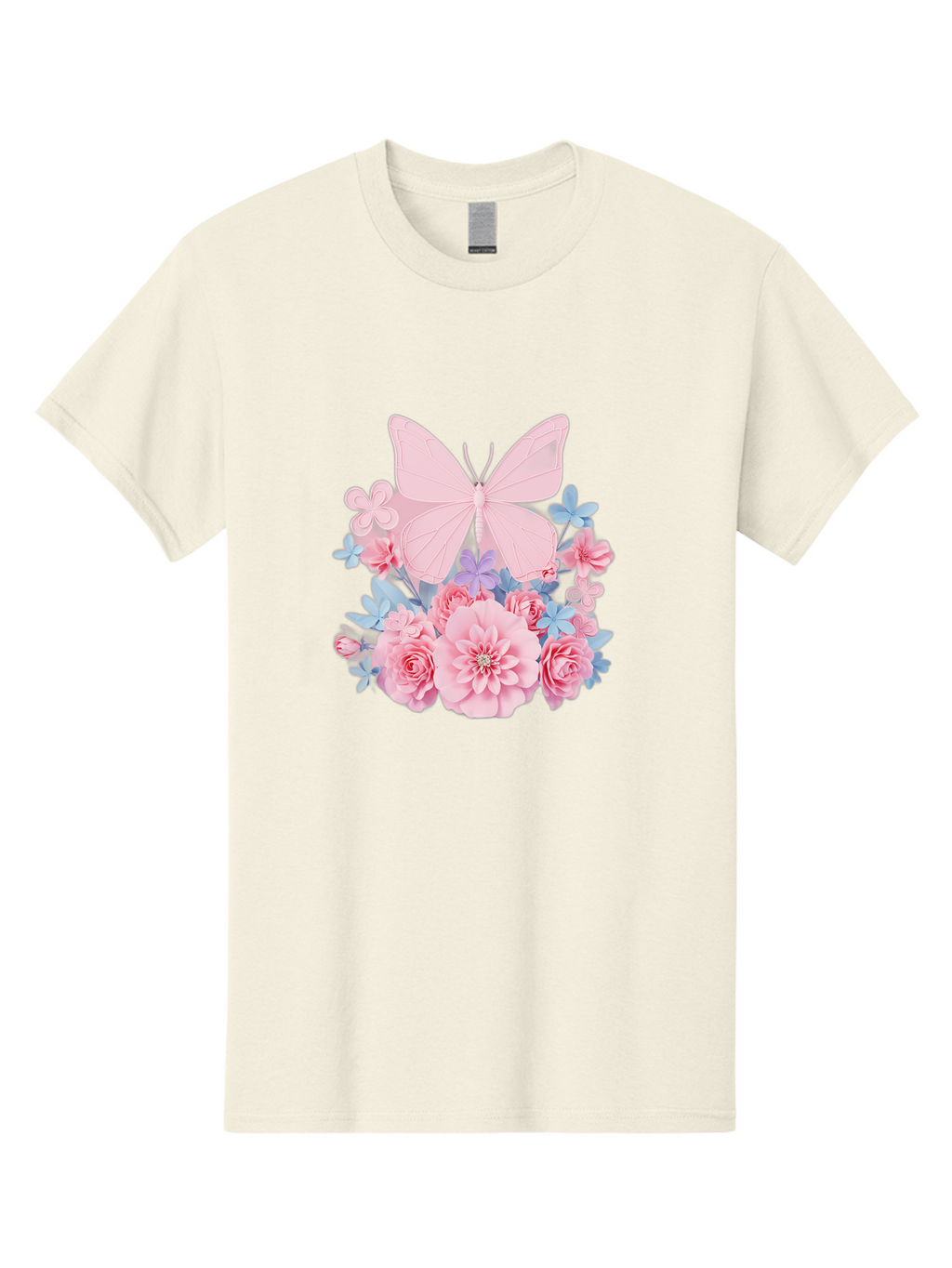 Pink-Butterfly-And-Flowers Men'S Graphic Tee, 100% Cotton, Comfortable Casual Summer Wear, Machine Washable, Vintage Camera, Old Camera, Antique Camera, Black Camera, Classic Photography, Photography Equipment, Nostalgic Device, Film Camera, Baj659