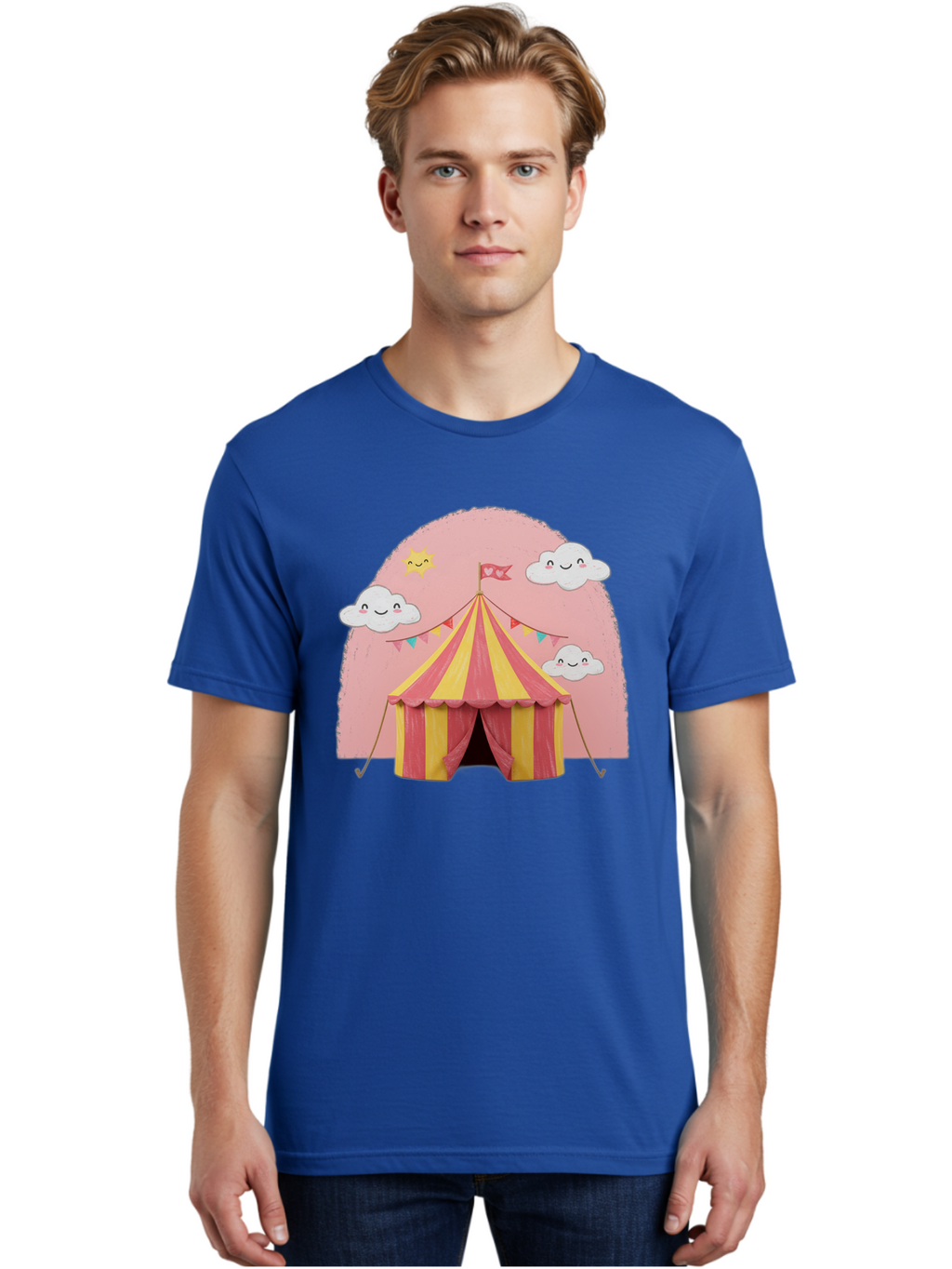 Pink-Circus-Tent Men'S Graphic Tee, 100% Cotton, Comfortable Casual Summer Wear, Machine Washable, Vintage Camera, Old Camera, Antique Camera, Black Camera, Classic Photography, Photography Equipment, Nostalgic Device, Film Camera, Camera Art Baj661