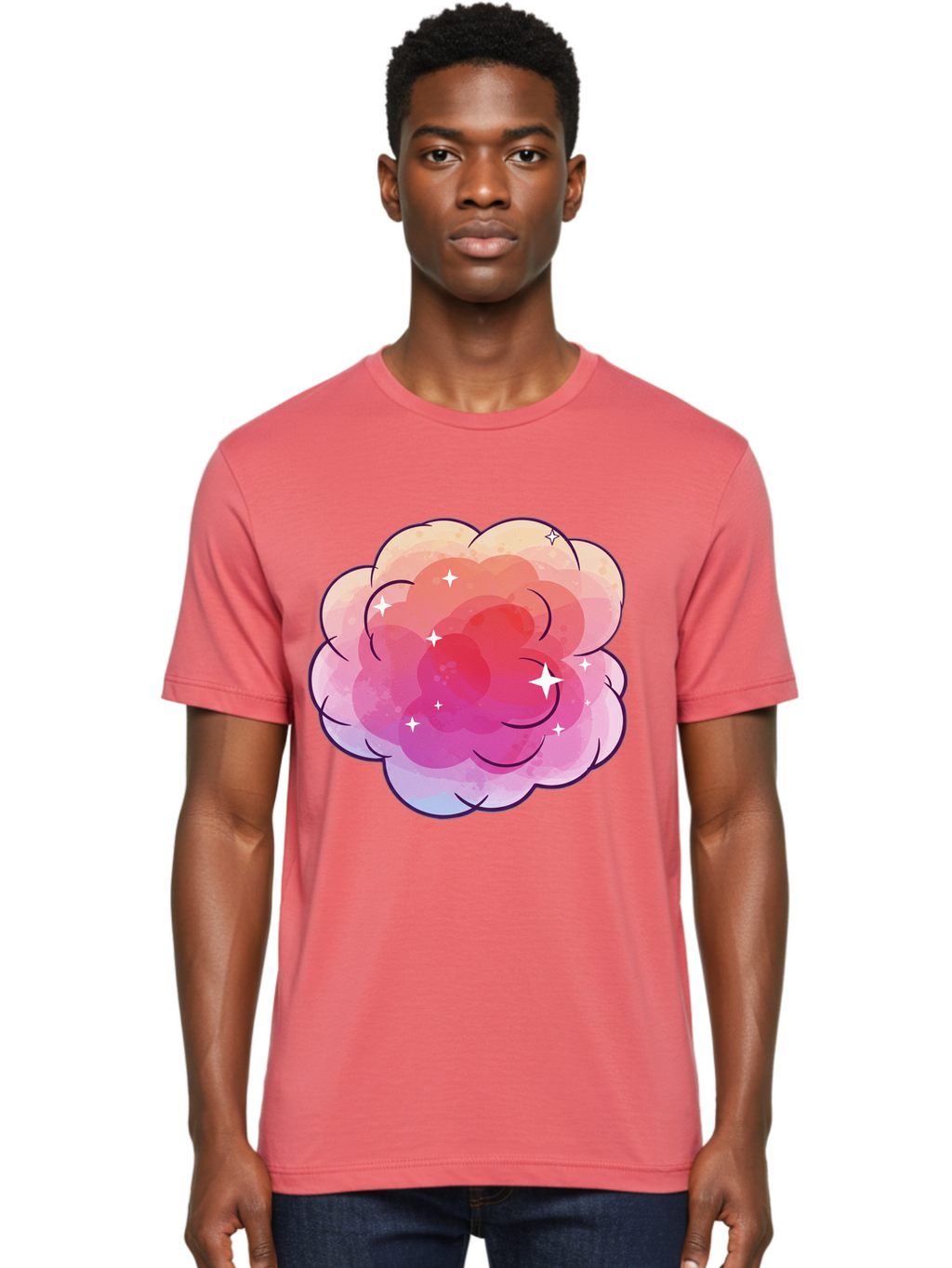 Pink-Cloud Men'S Graphic Tee, 100% Cotton, Comfortable Casual Summer Wear, Machine Washable, Vintage Camera, Old Camera, Antique Camera, Black Camera, Classic Photography, Photography Equipment, Nostalgic Device, Film Camera, Camera Art Baj662
