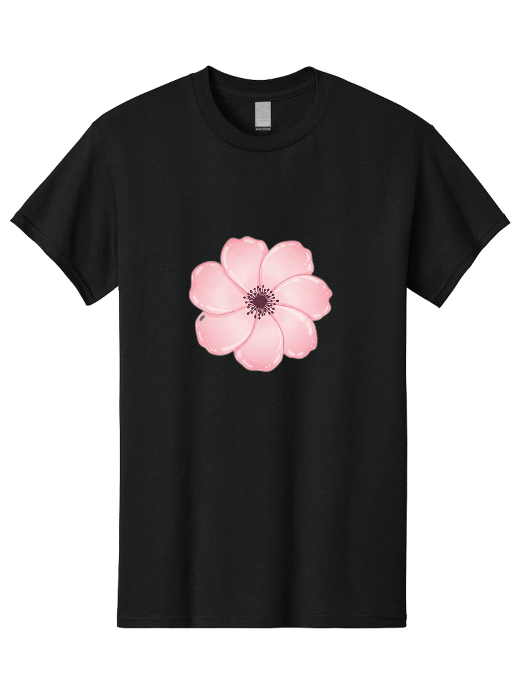 Pink-Flower Men'S Graphic Tee, 100% Cotton, Comfortable Casual Summer Wear, Machine Washable, Vintage Camera, Old Camera, Antique Camera, Black Camera, Classic Photography, Photography Equipment, Nostalgic Device, Film Camera, Camera Art Baj670